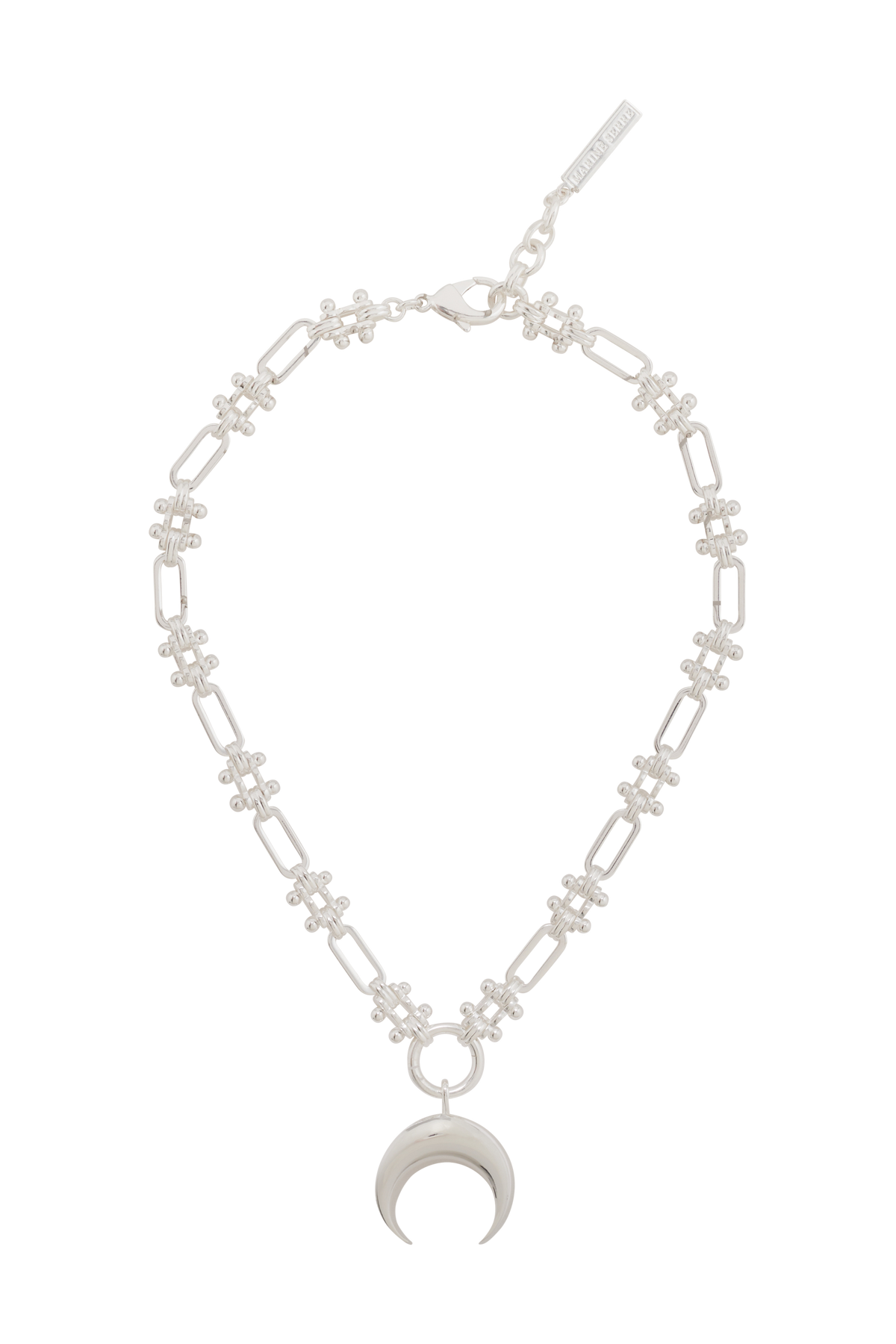 Collier à breloques Moon plaqué argent