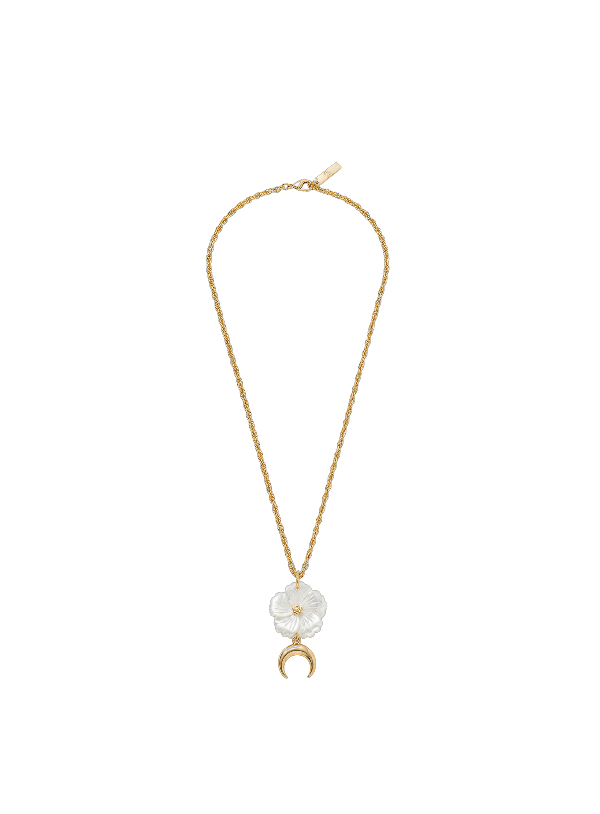 FLOWER ROPE NECKLACE