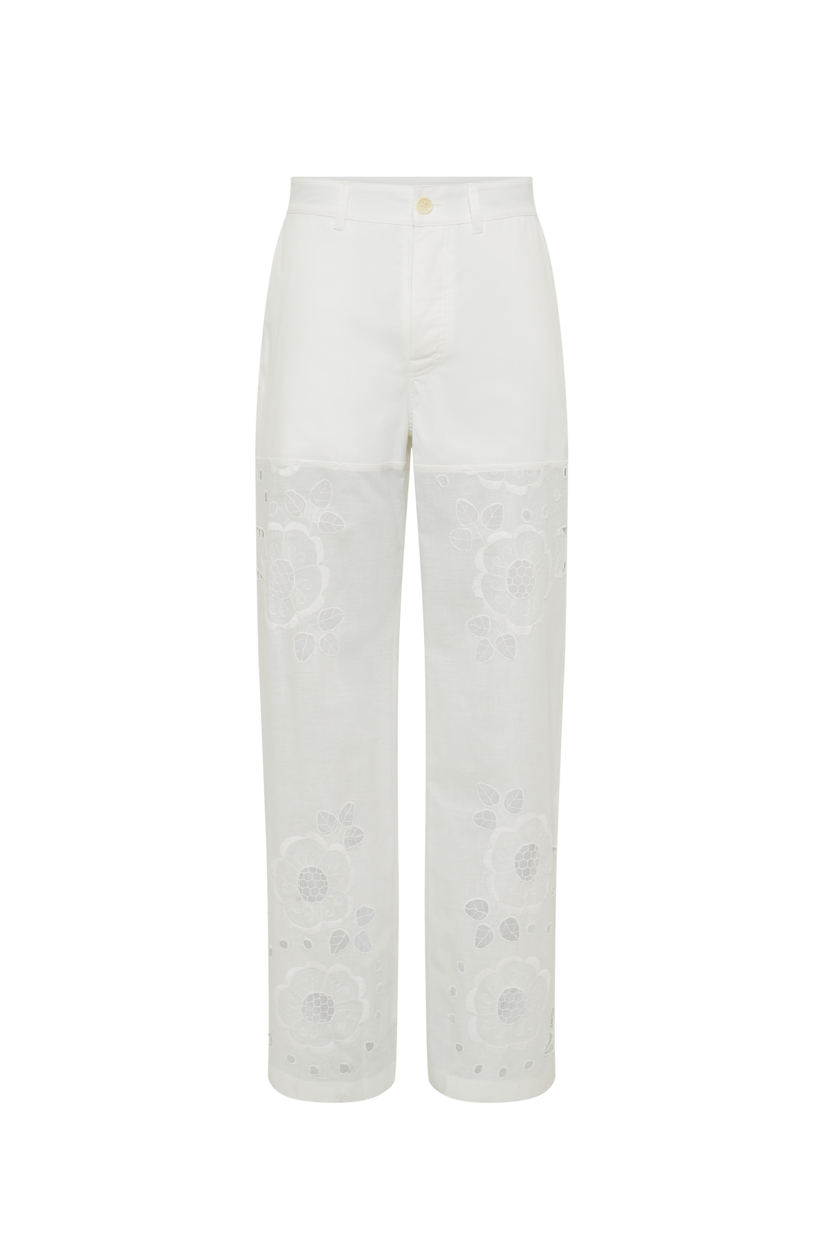 Upcycled Household Linen Wide Leg Pants