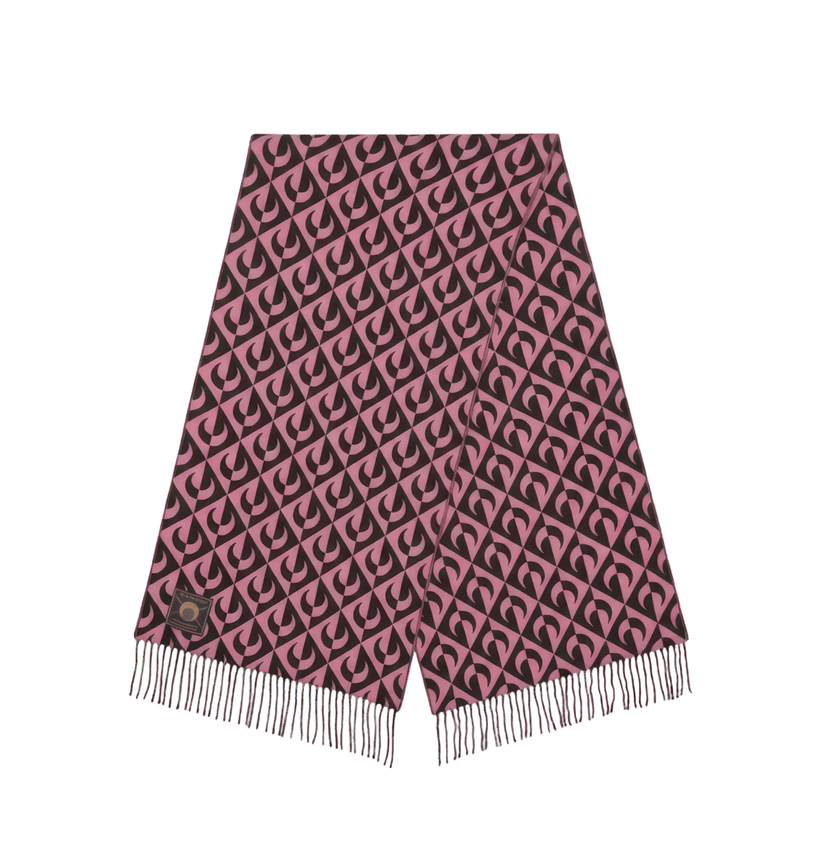 MOON LOZENGE WOOL SCARF