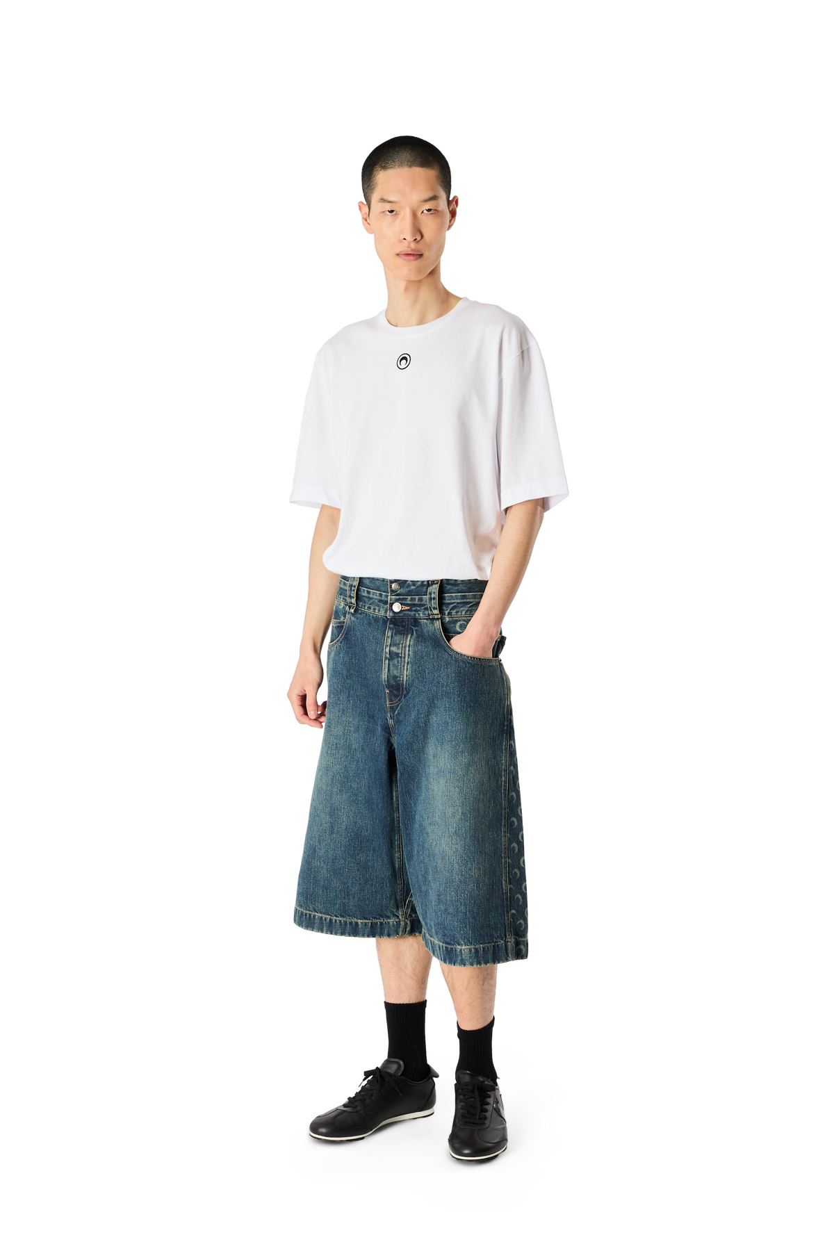 Moon Logo Jersey Relaxed T-Shirt
