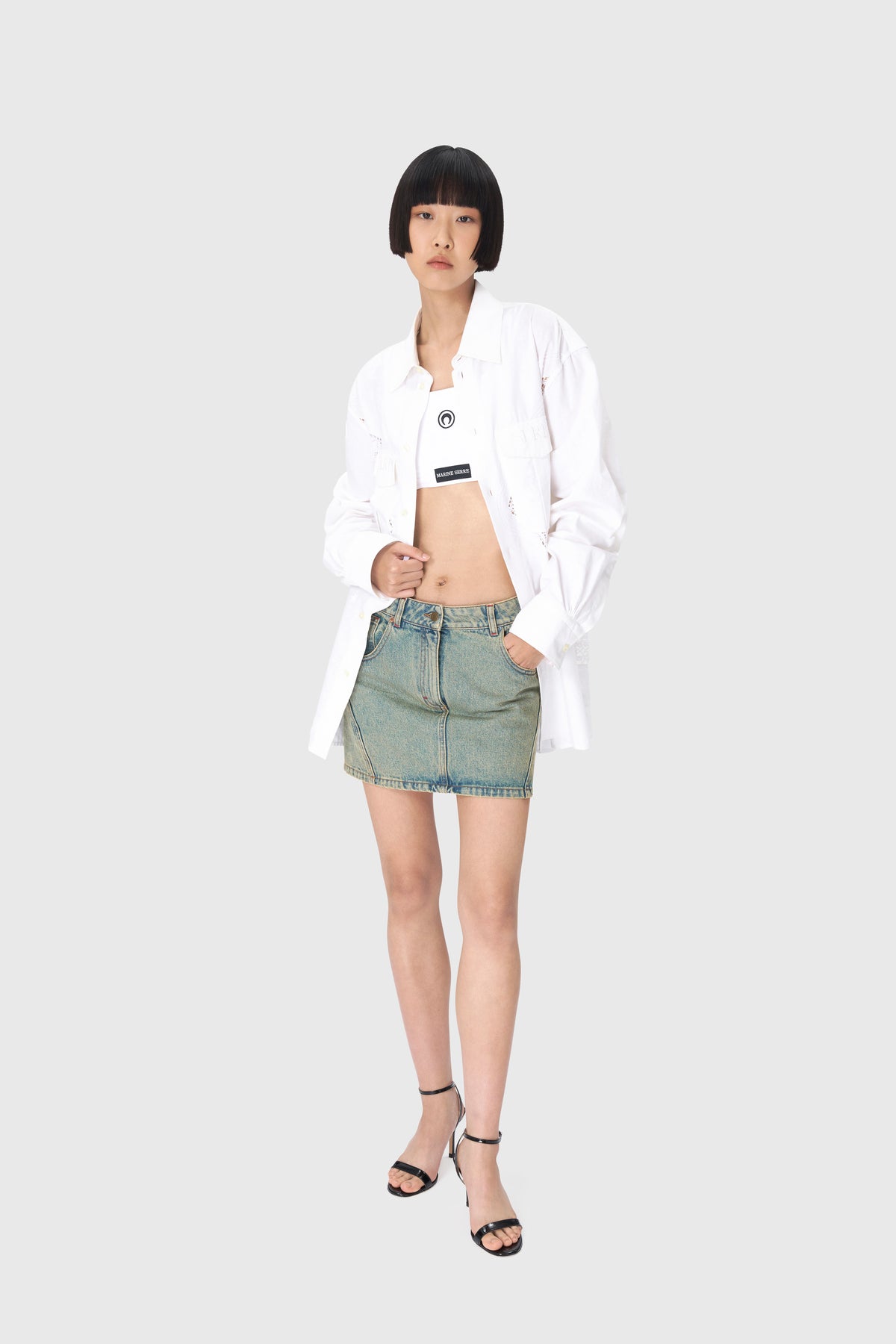Upcycled Household Linen Twin Pocket Shirt, image 11 of 15