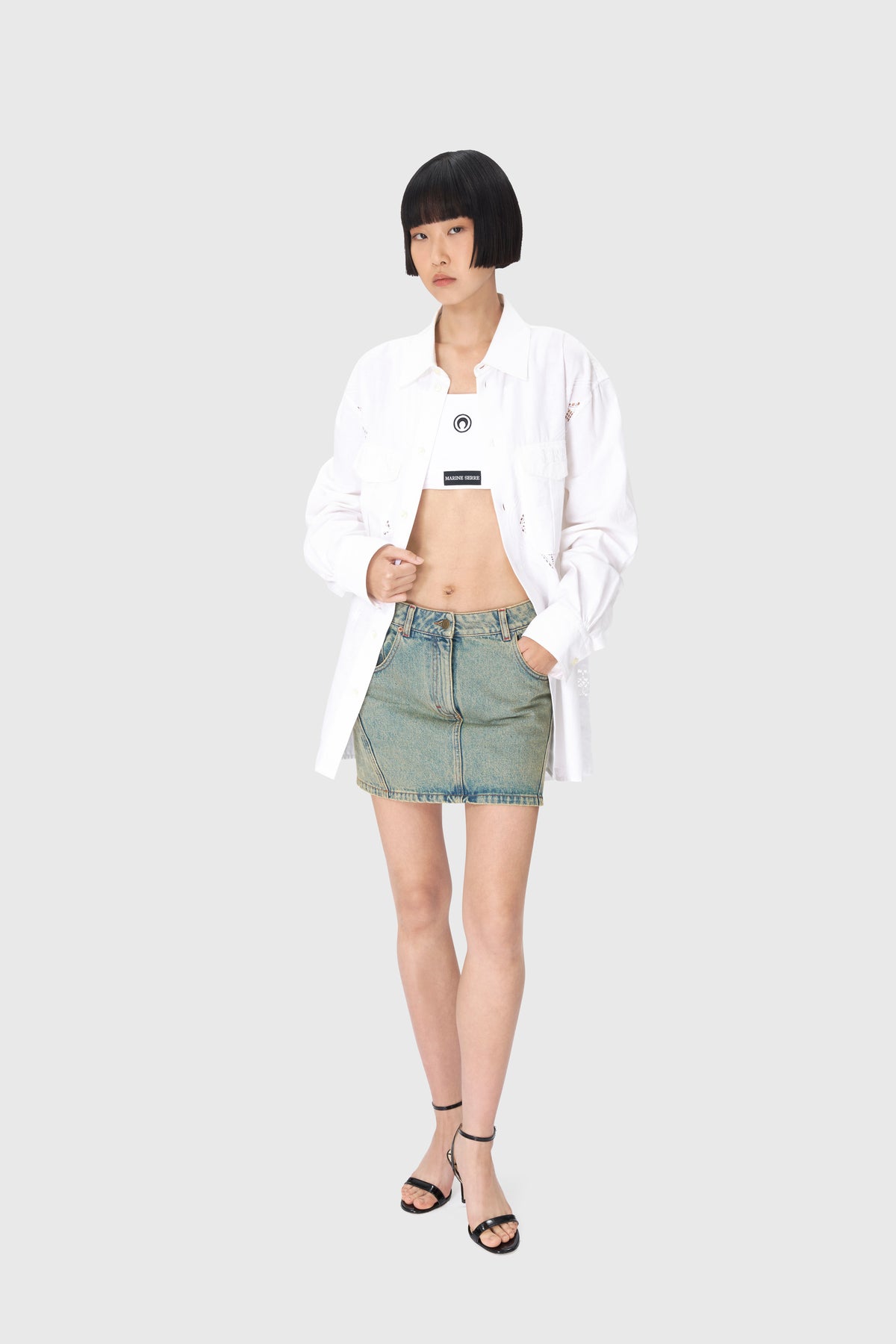 Upcycled Household Linen Twin Pocket Shirt, image 13 of 15