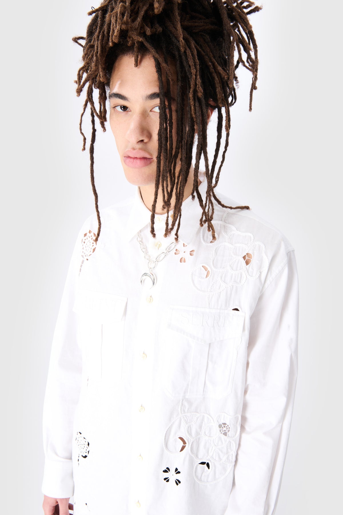 Upcycled Household Linen Twin Pocket Shirt, image 6 of 15