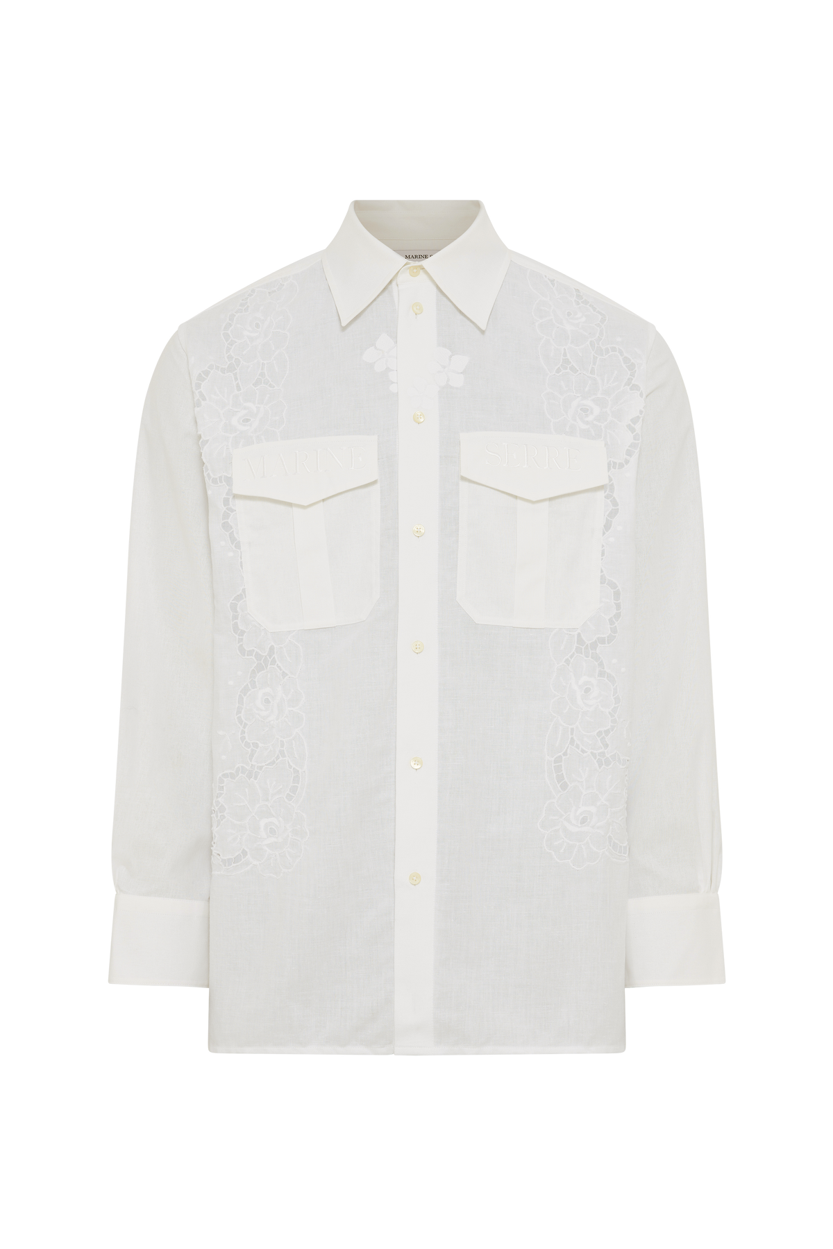 Upcycled Household Linen Twin Pocket Shirt