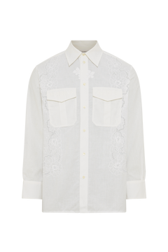 Upcycled Household Linen Twin Pocket Shirt
