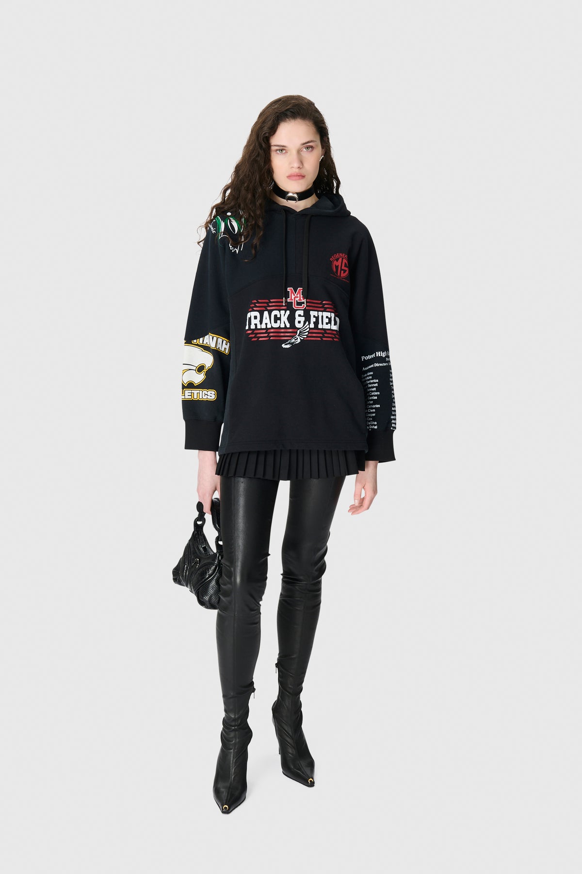Upcycled Graphic Sweatshirts Hoodie