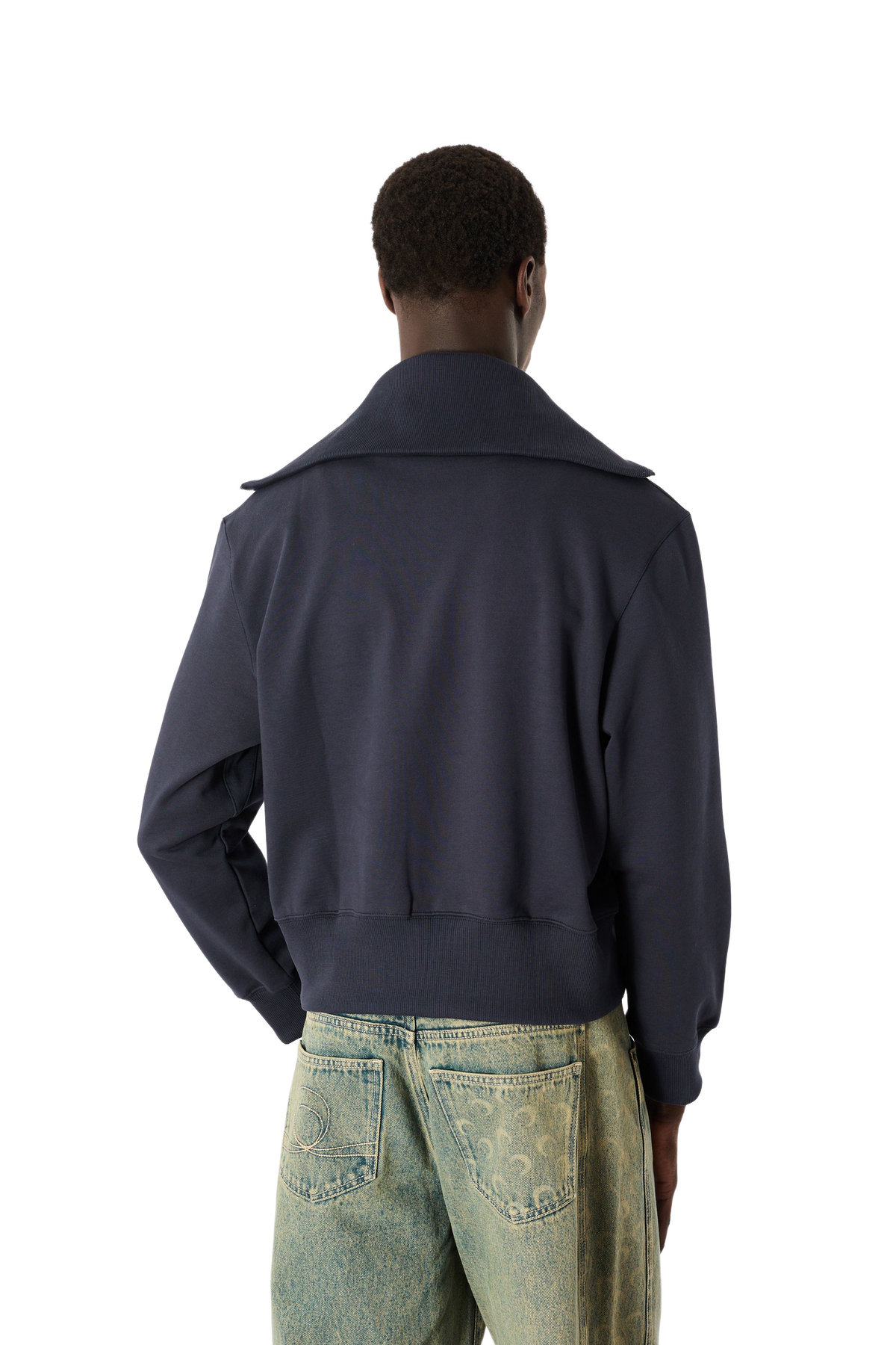 MOON LOGO FLEECE HALF-ZIP SWEATSHIRT