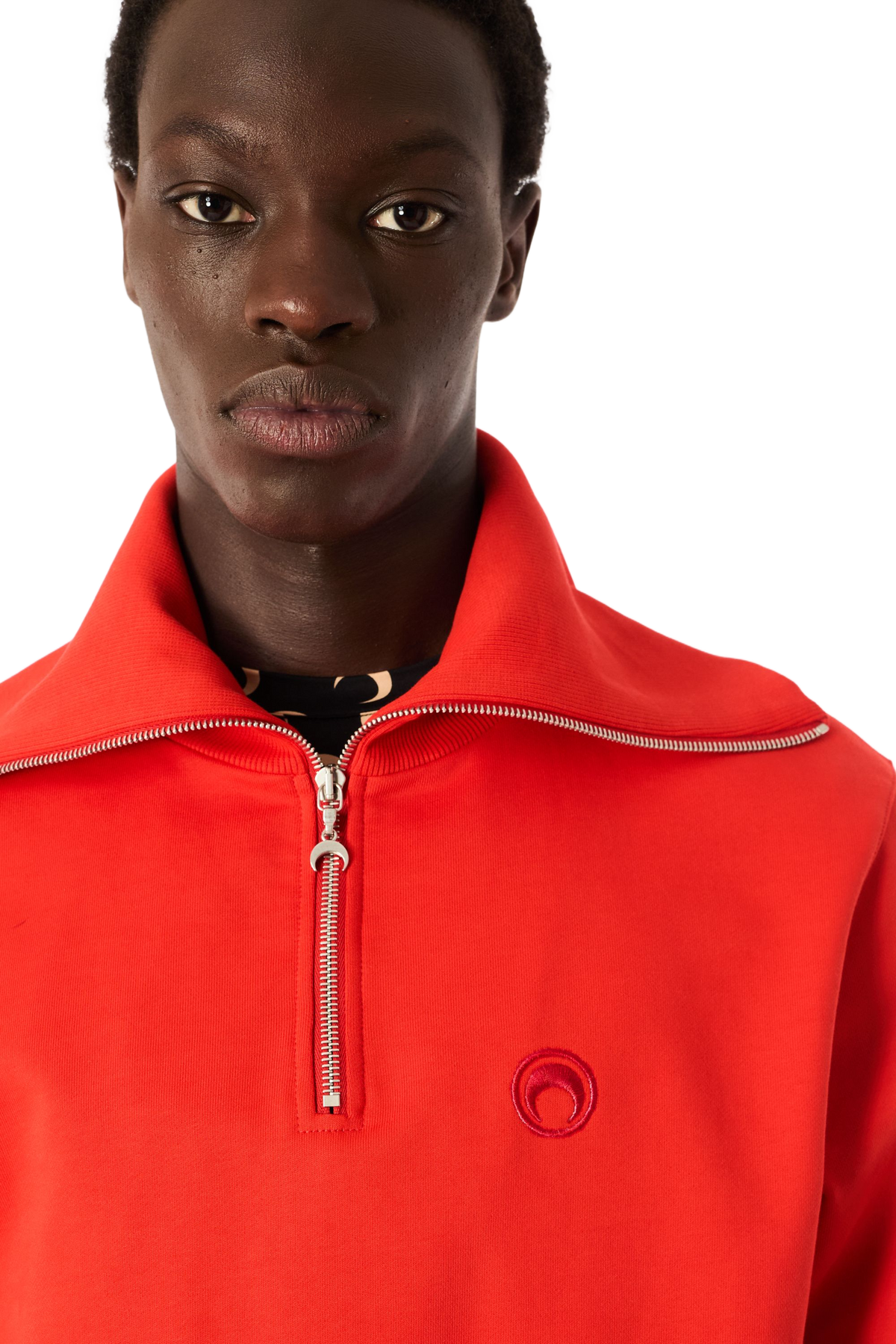 SWEAT-SHIRT EN POLAIRE À DEMI-ZIP AVEC LOGO LUNE, image 8 sur 9