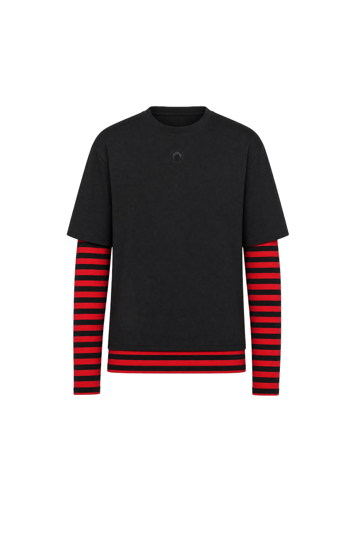 MOON LOGO STRIPES JERSEY LONG SLEEVES T-SHIRT
