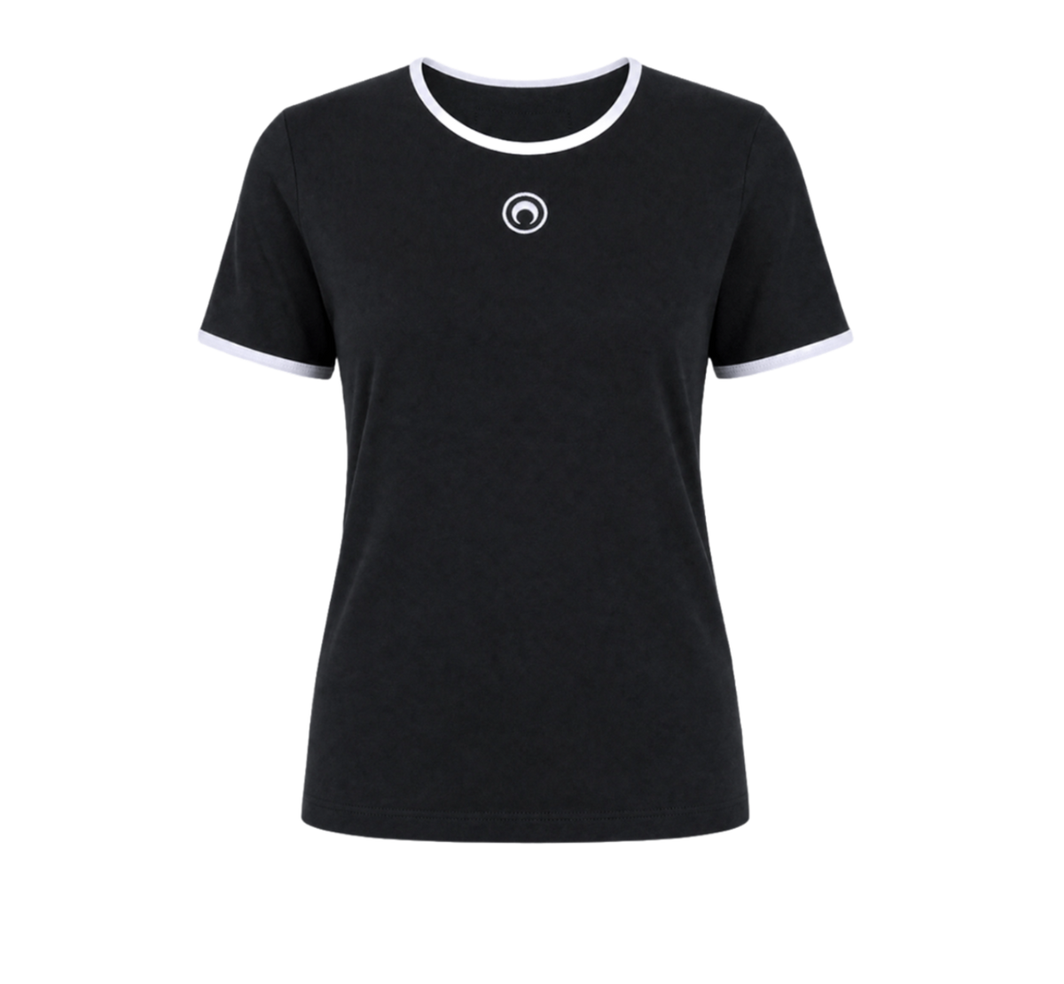 Moon logo bicolor baby fit t-shirt organic cotton