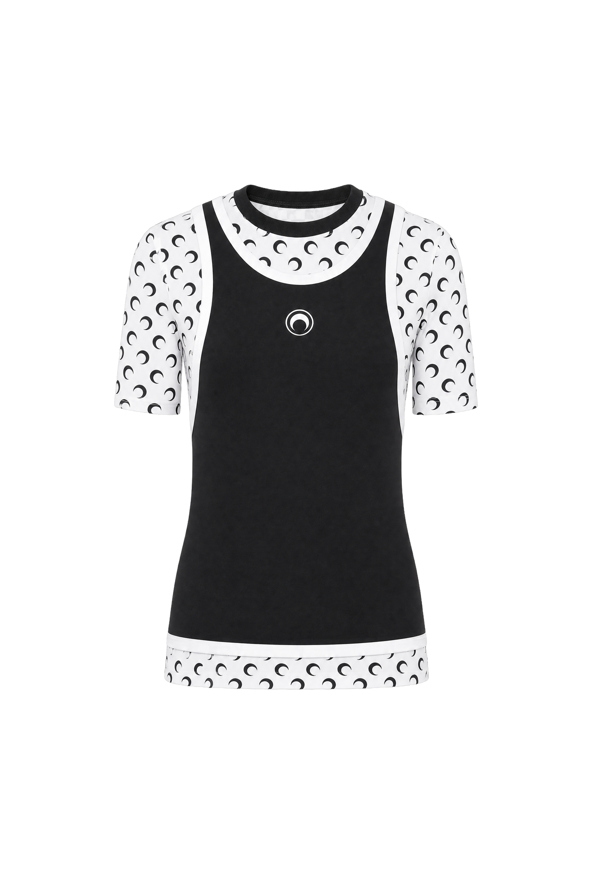 LAYERED JERSEY SHORT SLEEVES T-SHIRT