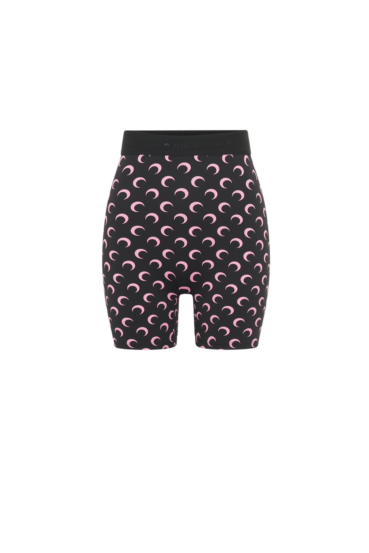 MOON PRINTED JERSEY BIKER SHORTS