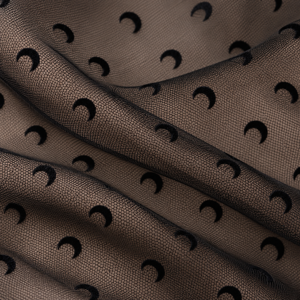 PLUMETIS MOON MESH FLOCK BLACK