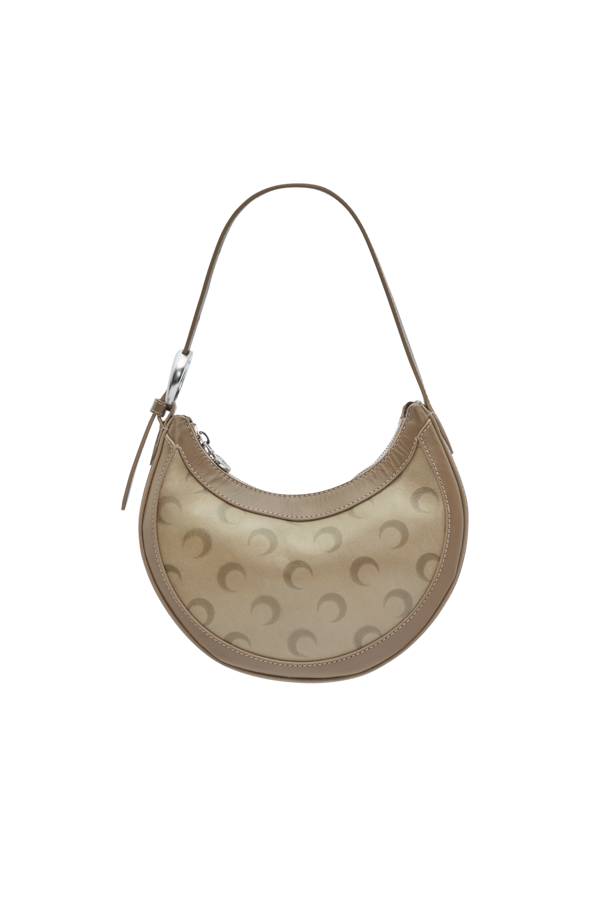 Faded leather moon eclips mini bag