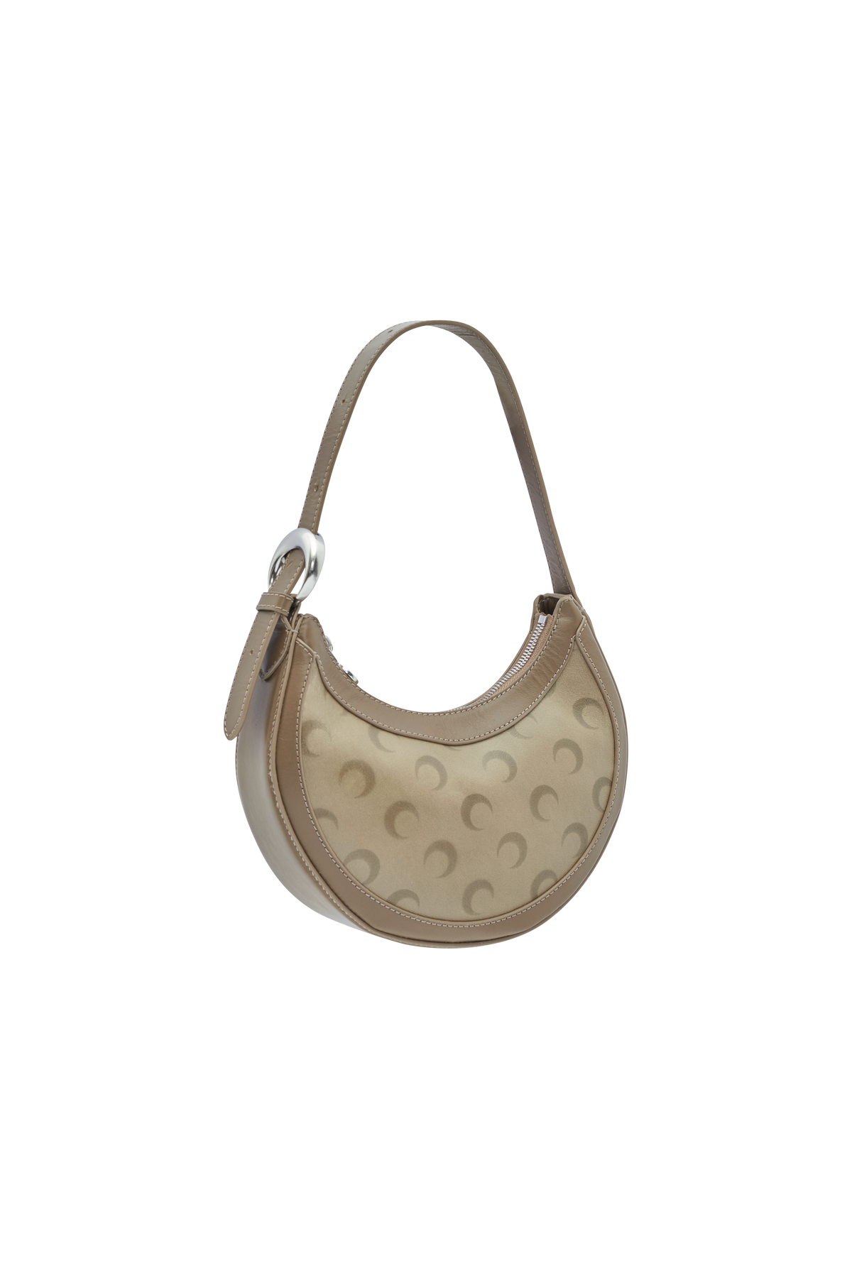 Faded leather moon eclips mini bag