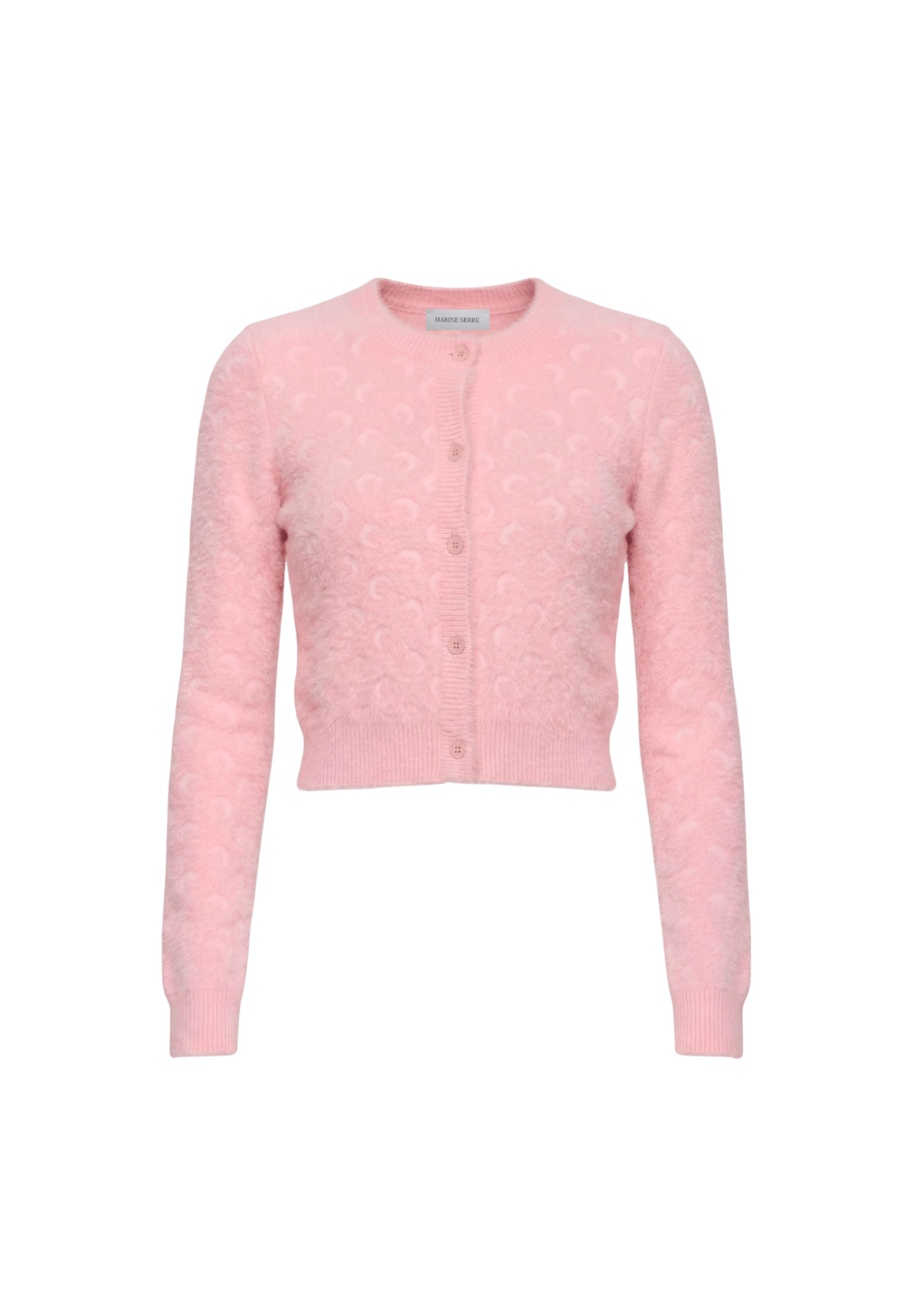FLUFFY MOON JACQUARD KNIT LONG SLEEVES CARDIGAN