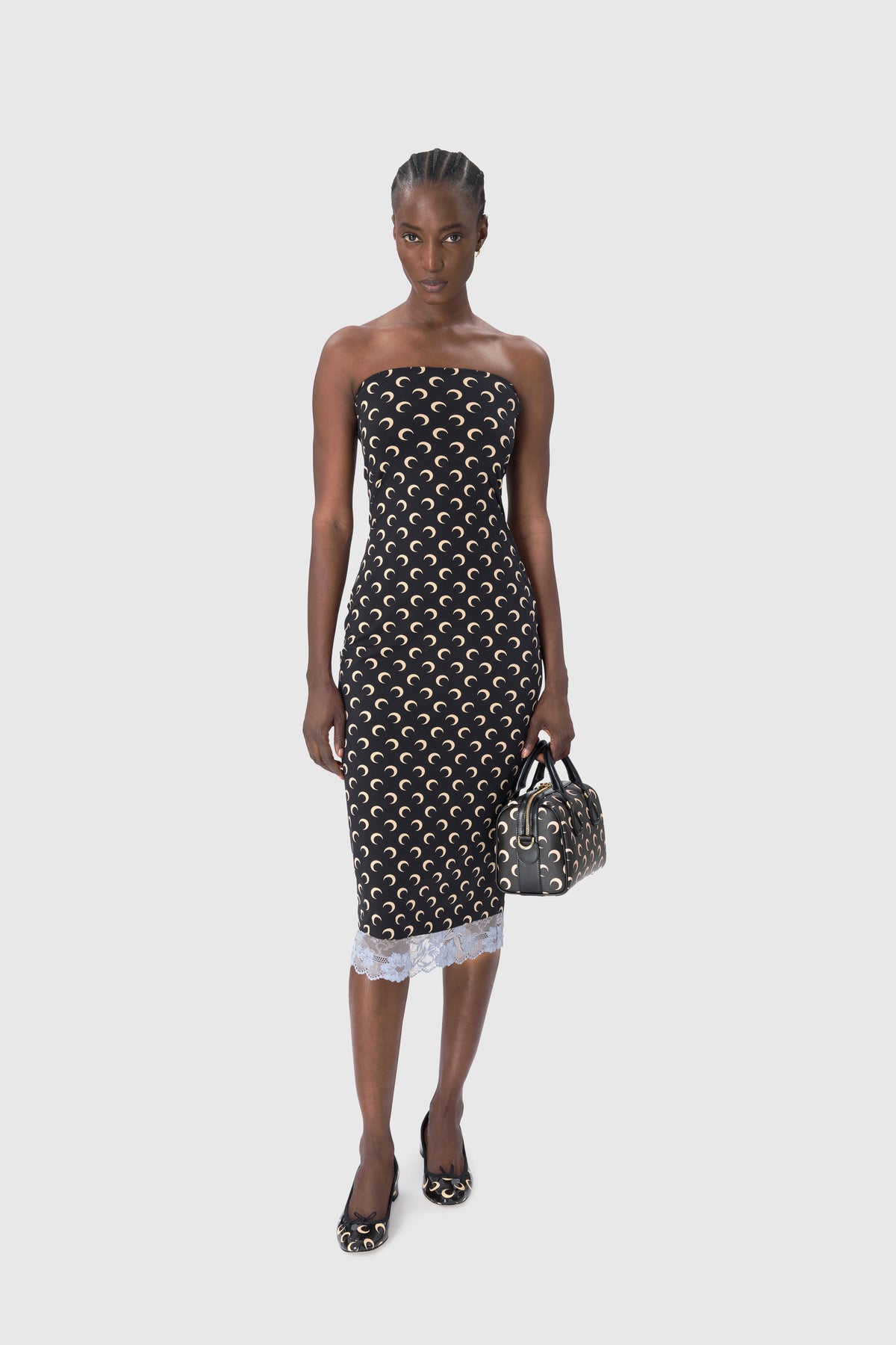 Recycled Moon Jersey Bustier Dress