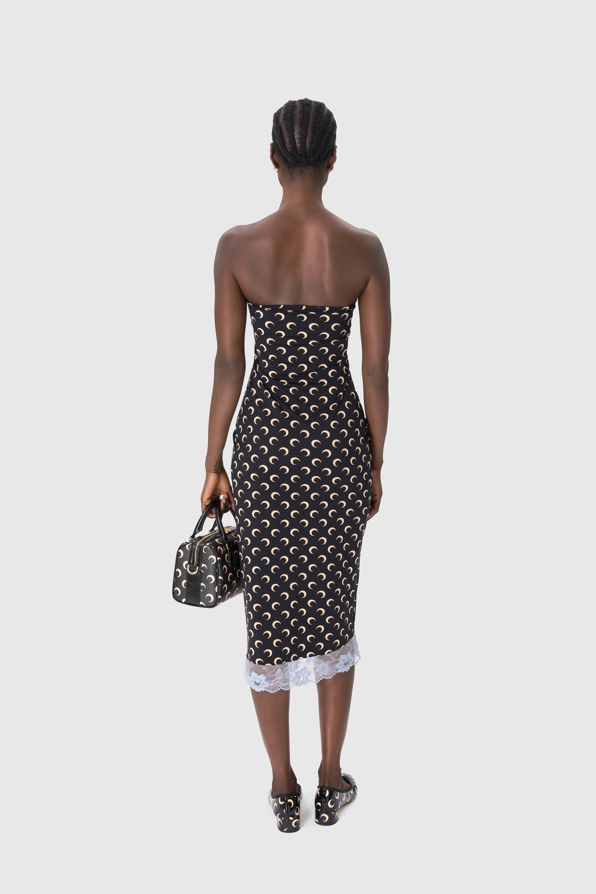 Recycled Moon Jersey Bustier Dress