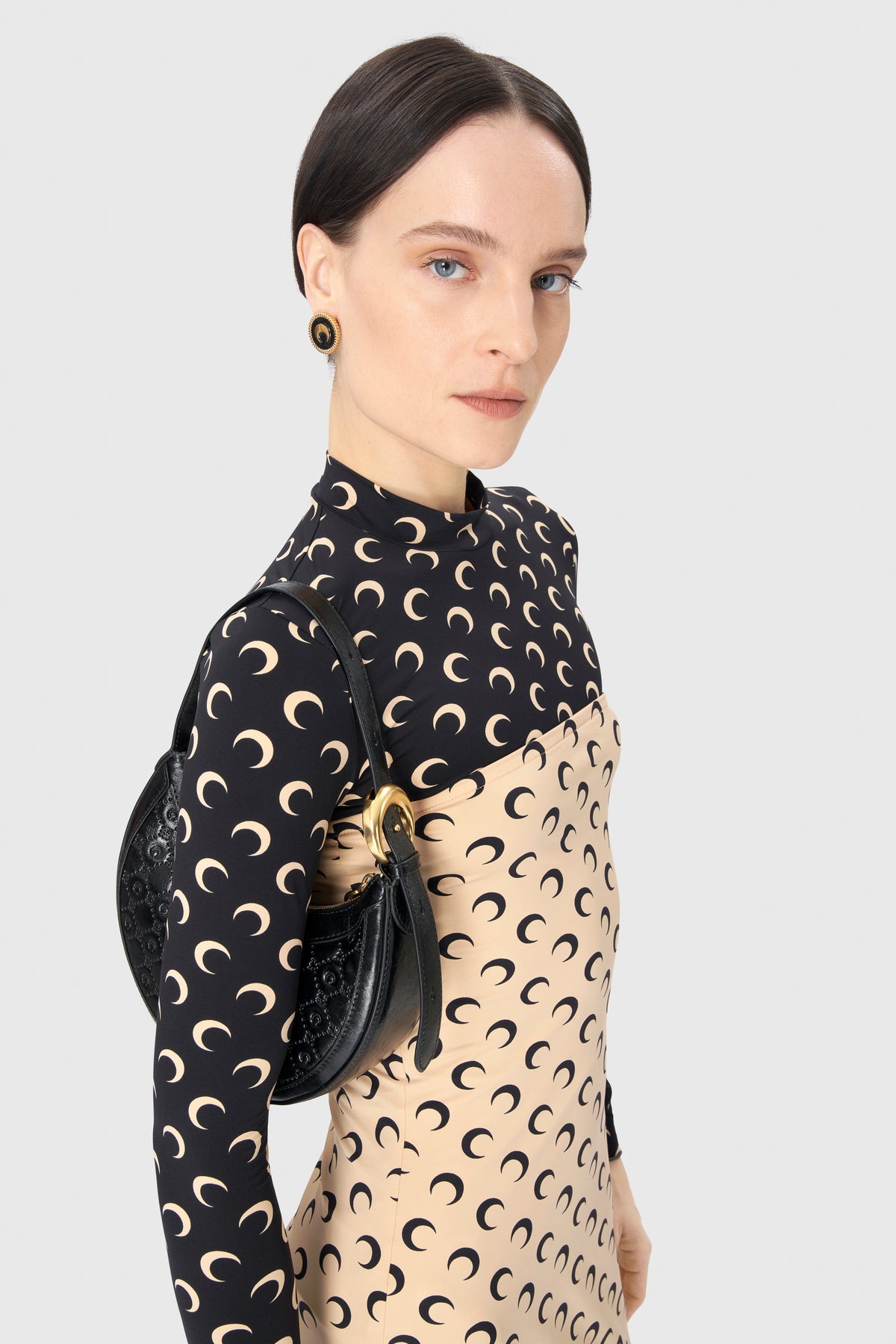 Recycled Moon Jersey Bustier Dress