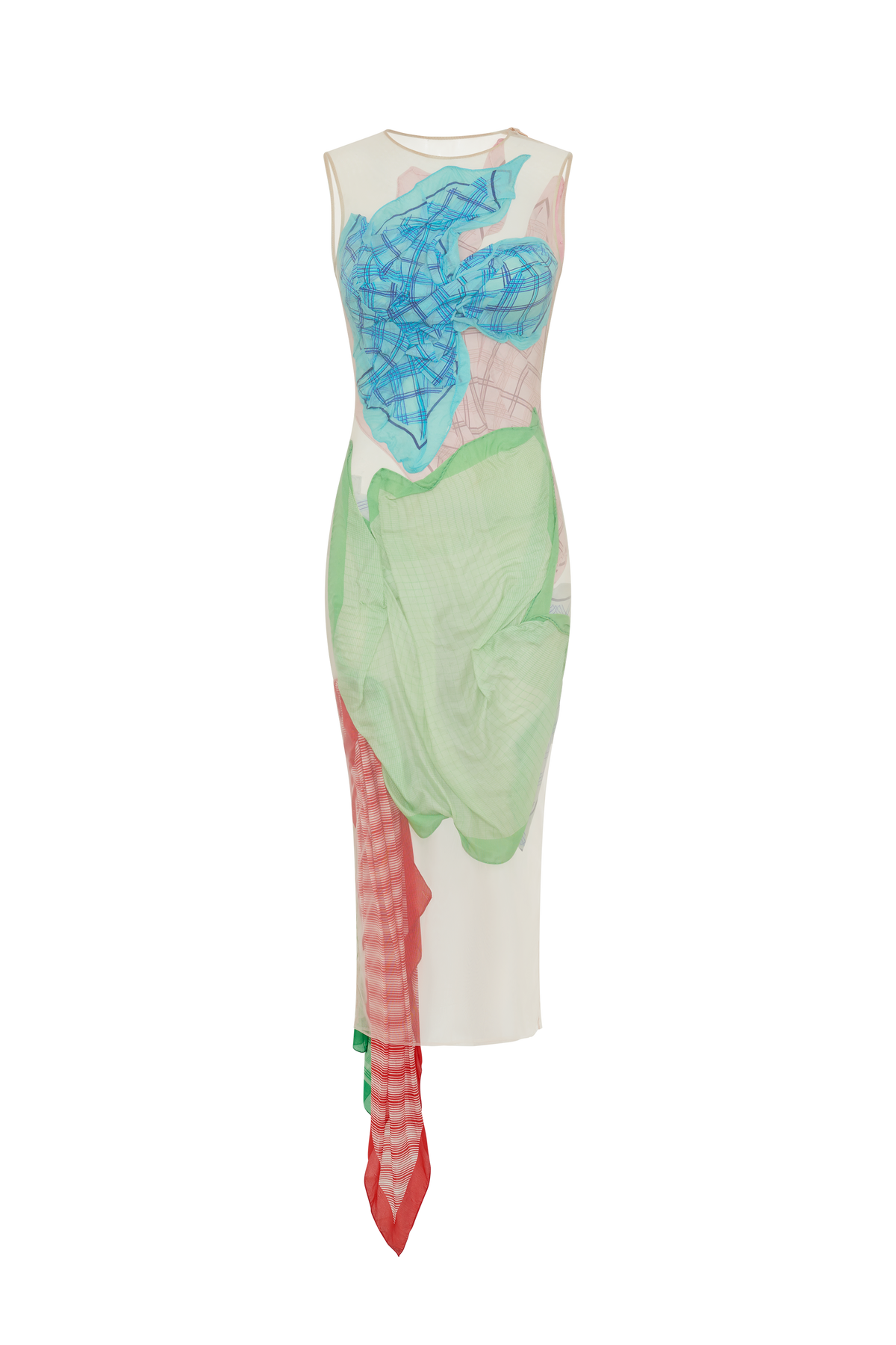 TRAPPED SCARVES DRESS