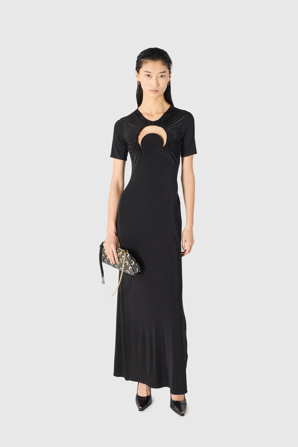 Moon gathered long dress