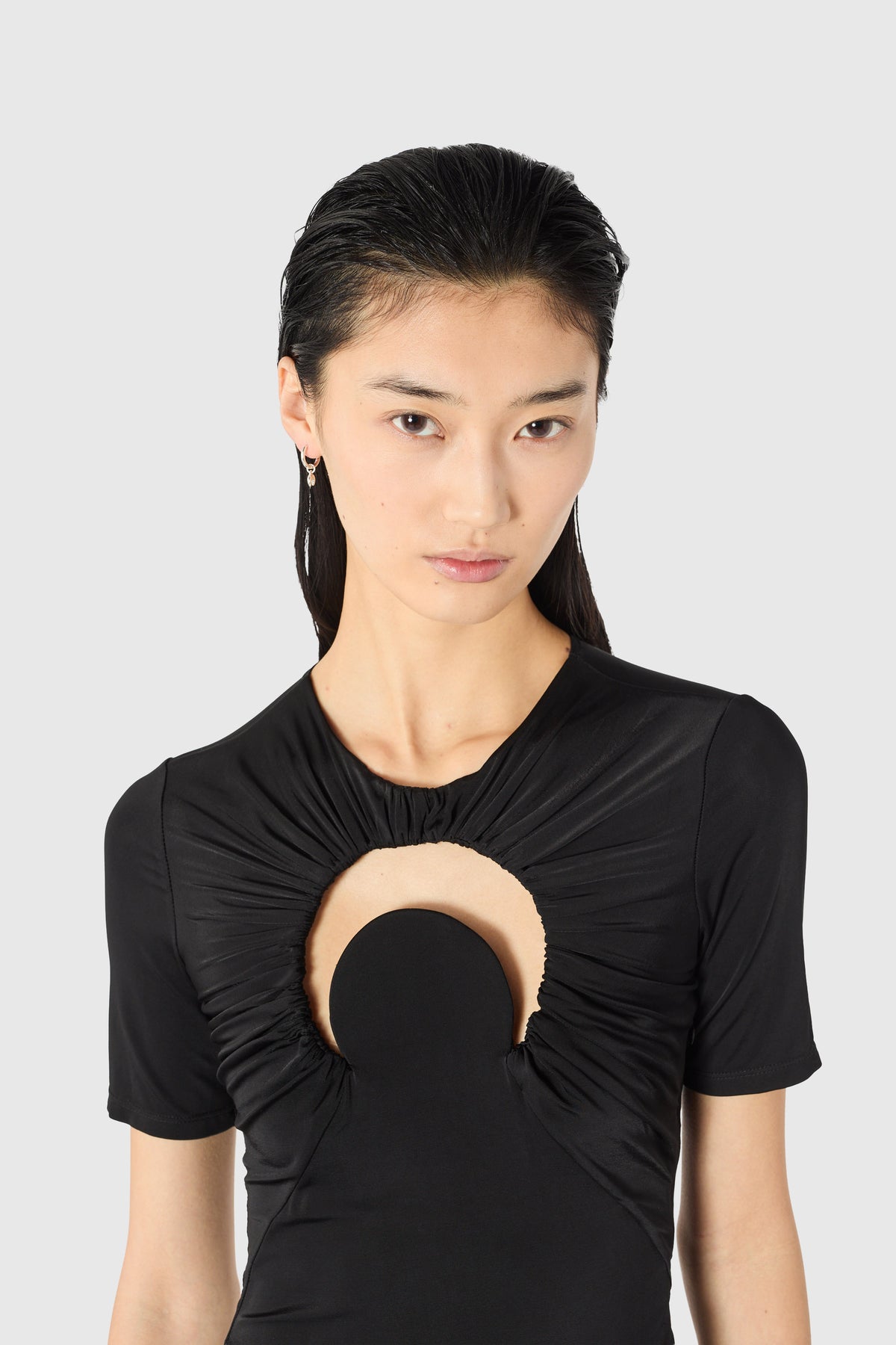 Moon gathered mini dress