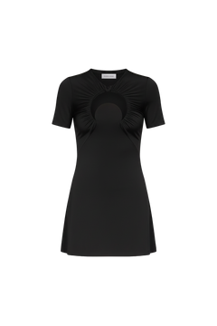 Moon gathered mini dress