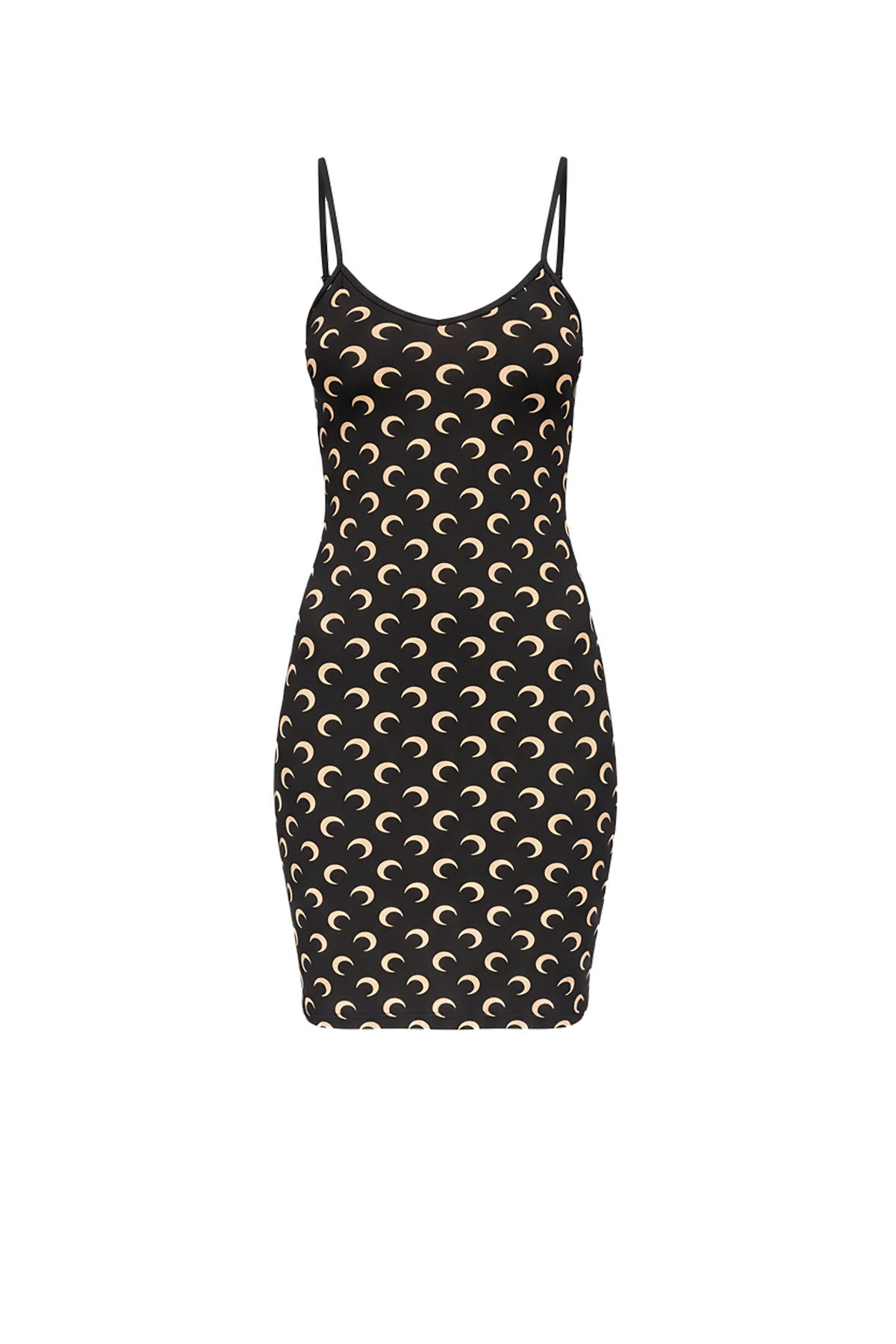 Moon printed jersey straps mini dress