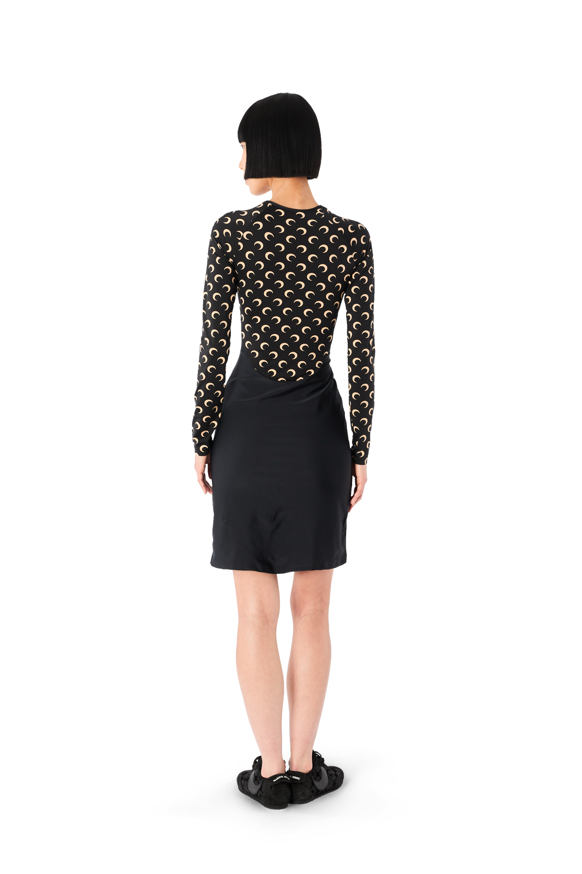 MOON PRINTED MIDI DRESS