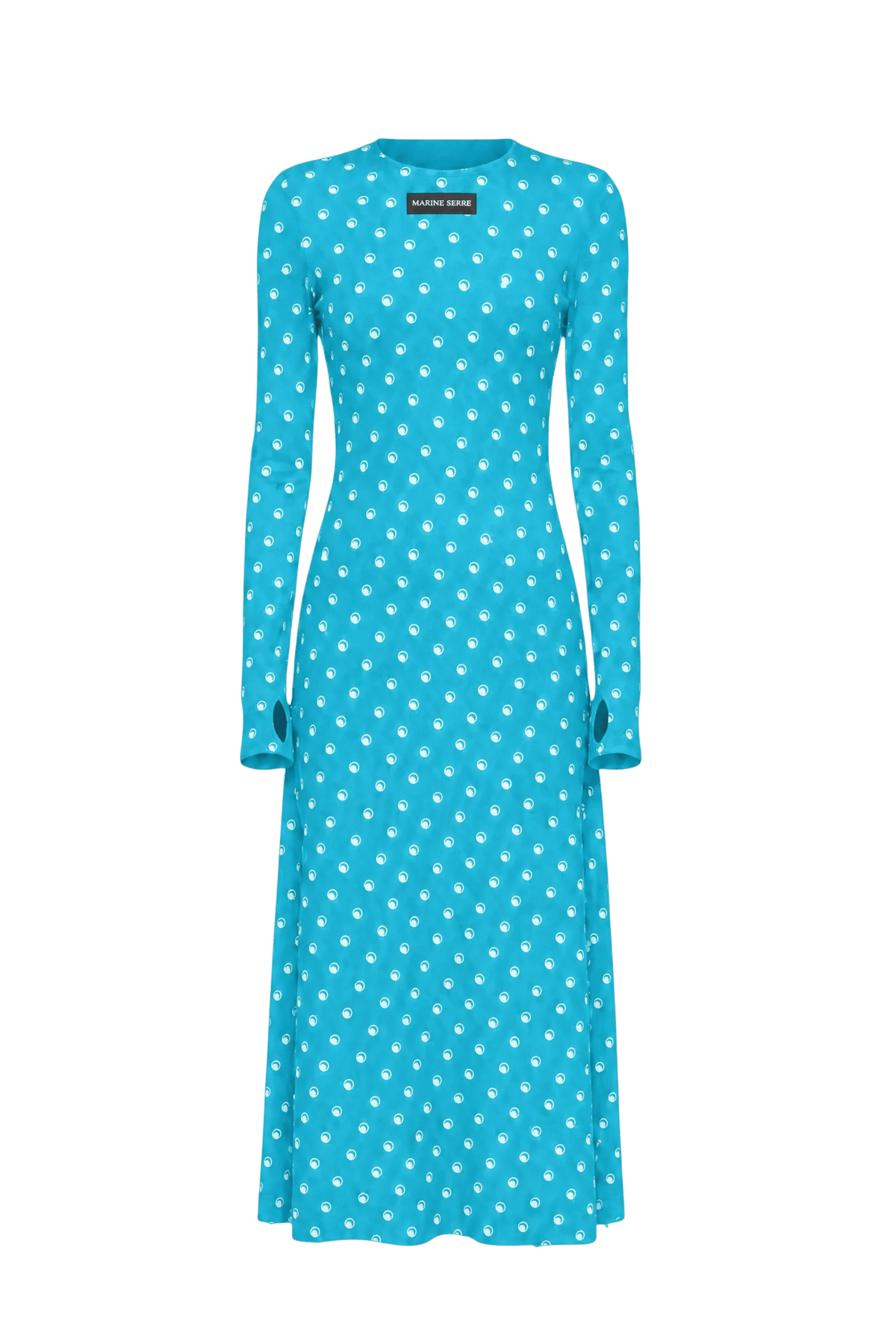 POLKA DOT MOON JERSEY LONG DRESS