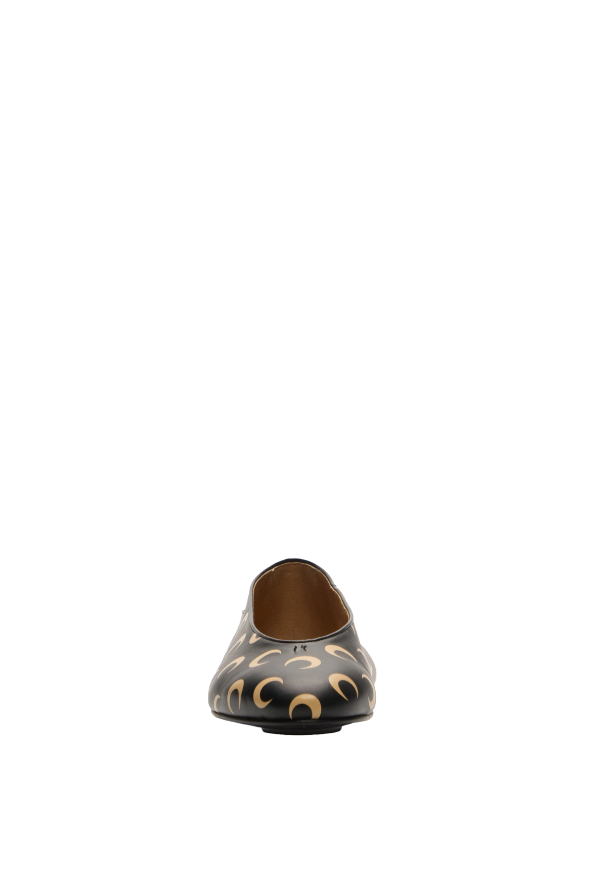 MOON PRINTED CANVAS BALLERINA FLATS