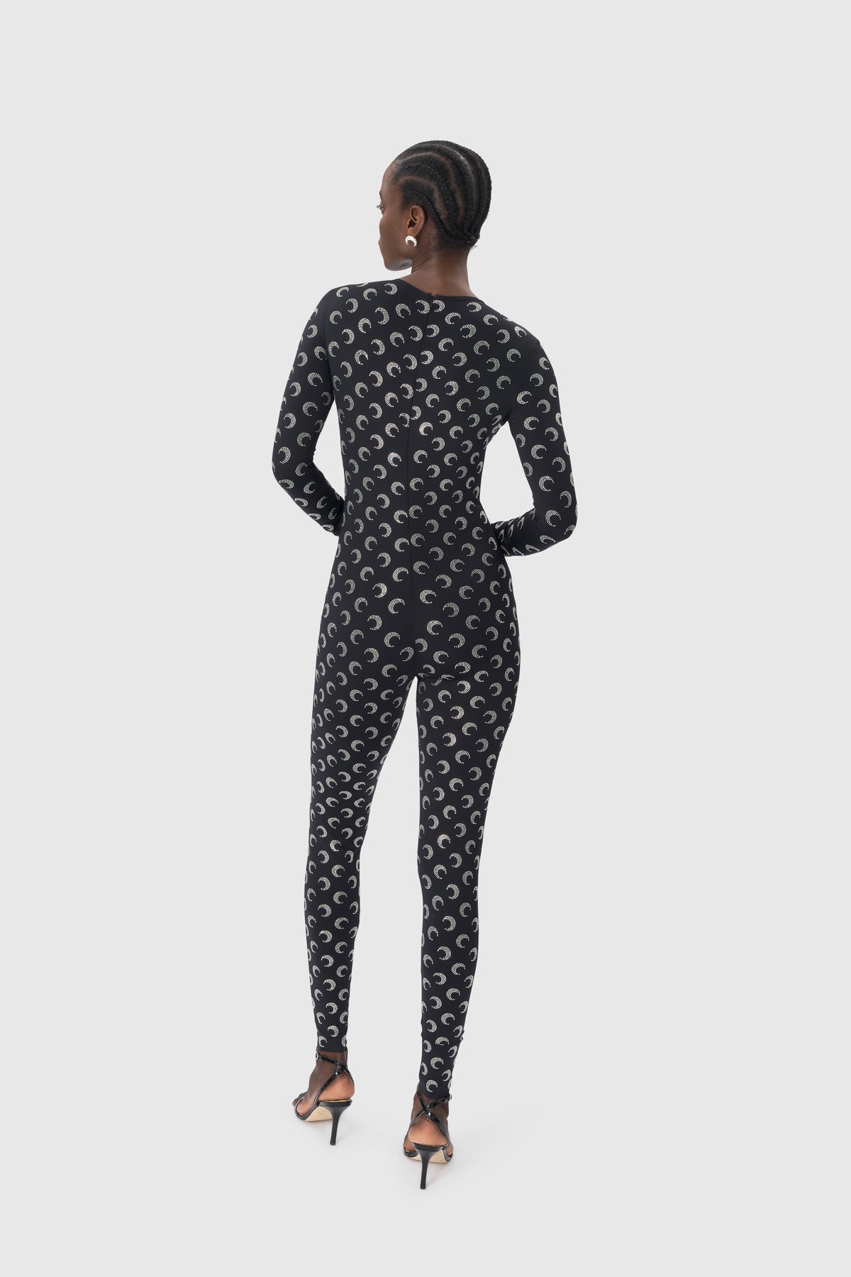 Recycled Moon Strass Jersey Catsuit