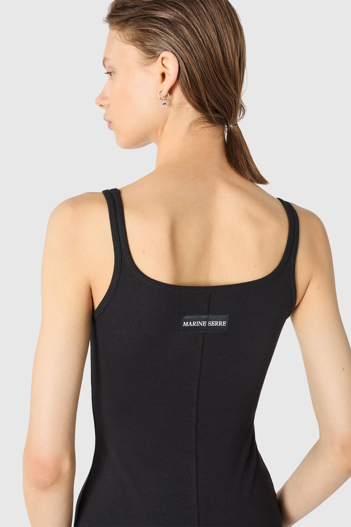 MOON LOGO RIBBED JERSEY SHORT CATSUIT