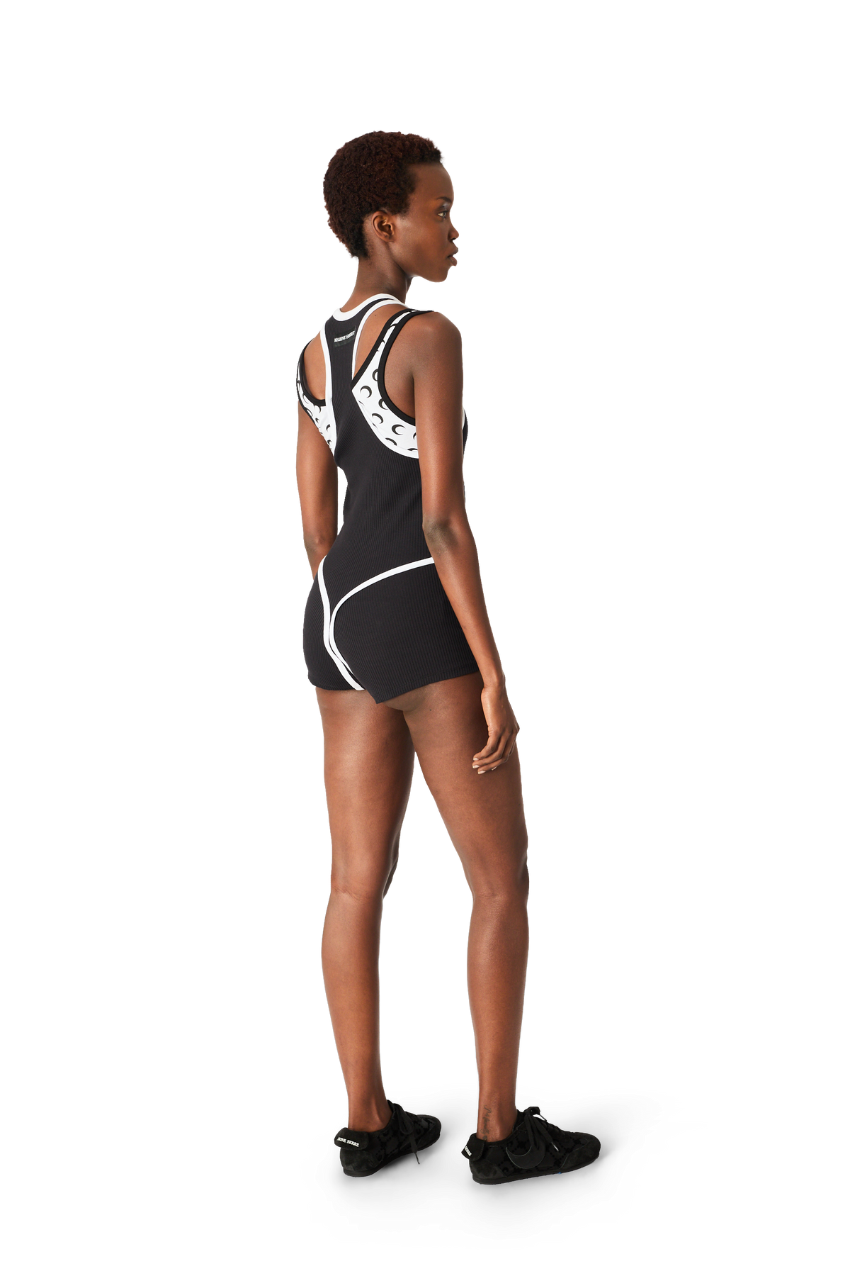LAYERED JERSEY SHORT CATSUIT