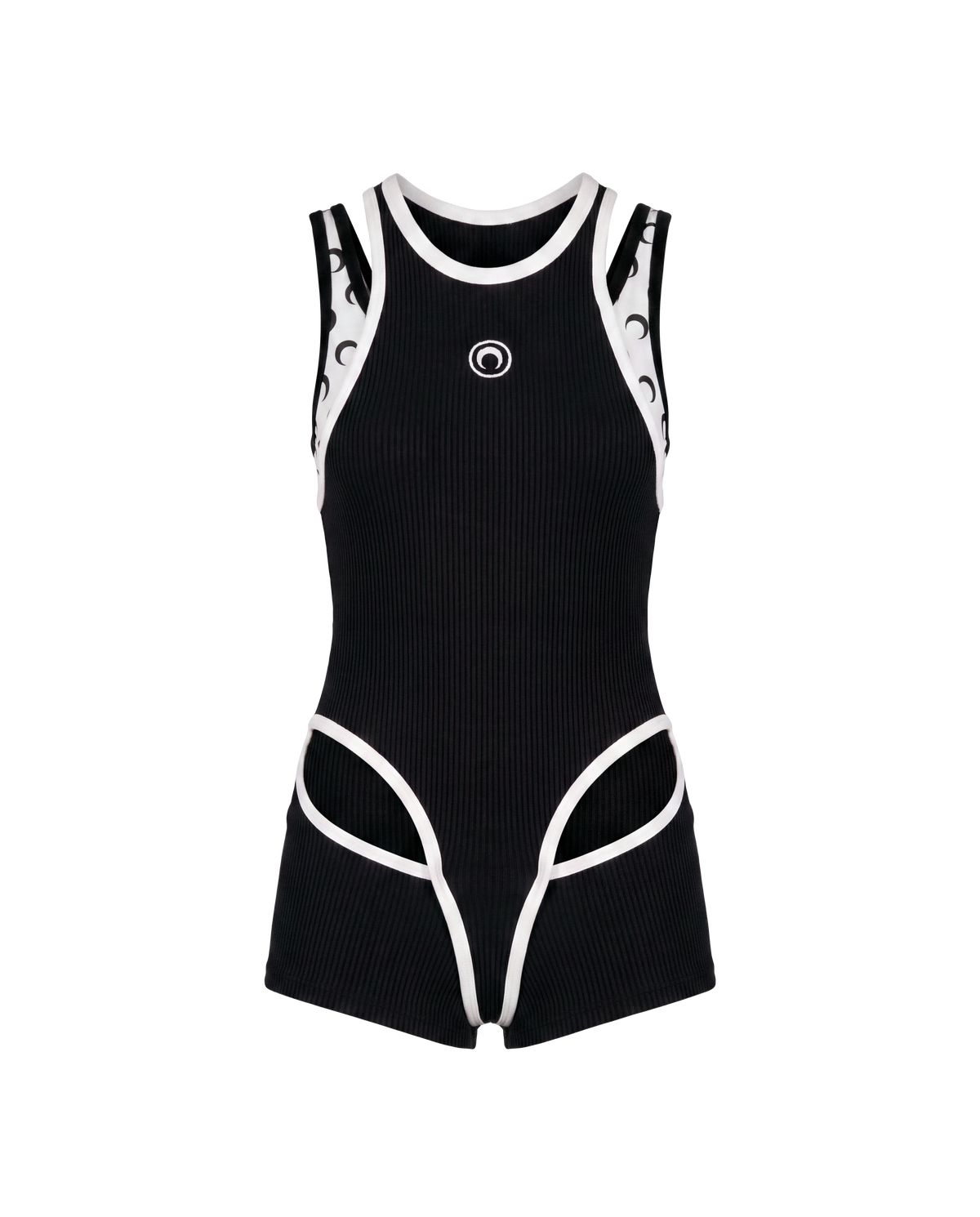 LAYERED JERSEY SHORT CATSUIT