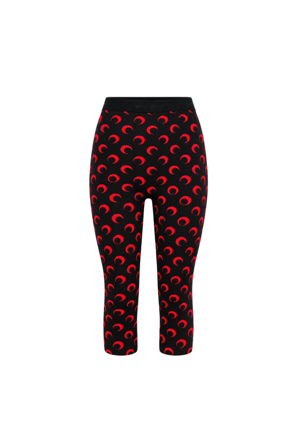 MOON PRINTED JERSEY CAPRI PANTS