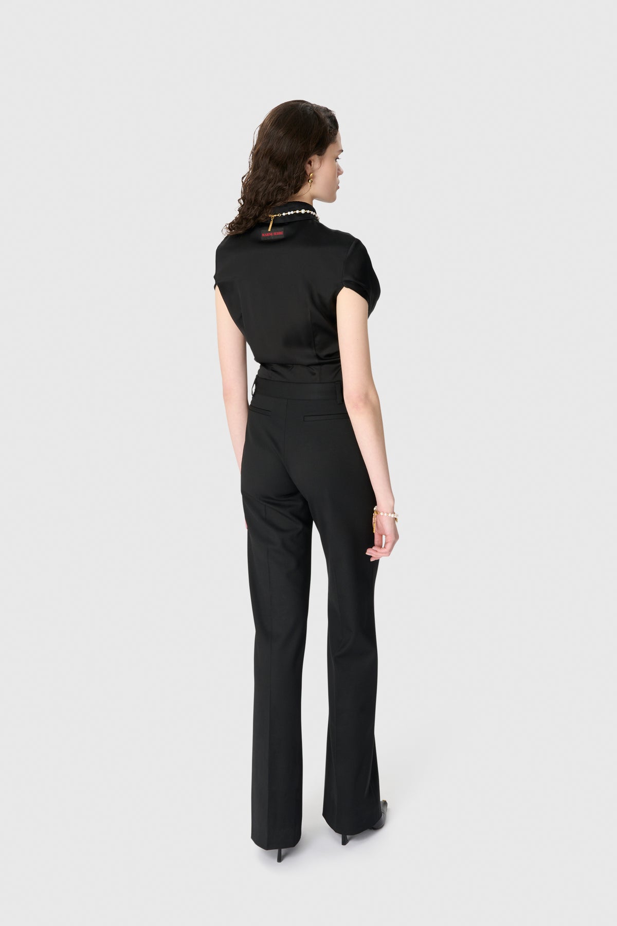 VIRGIN WOOL STRETCH TWILL TROUSERS
