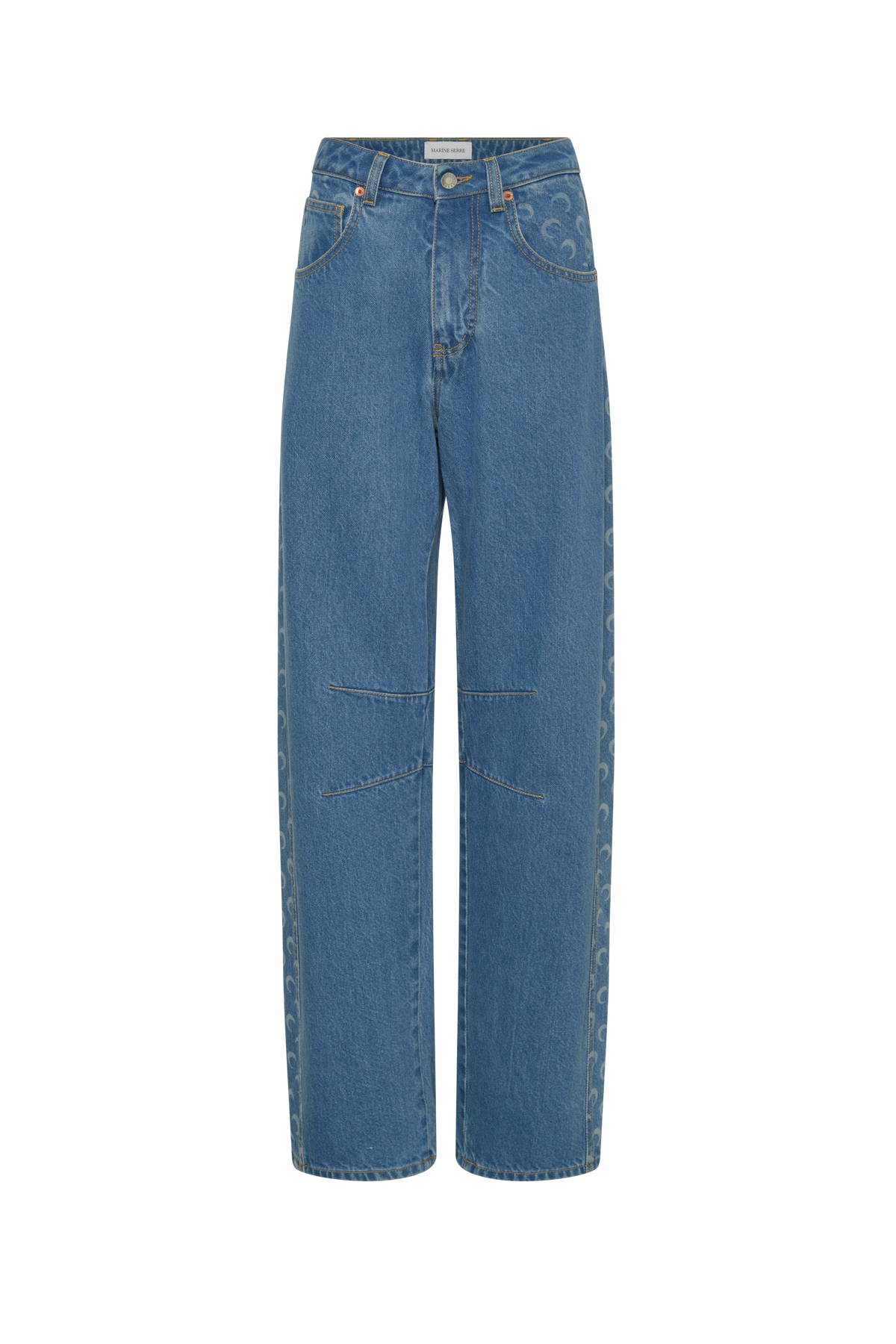 Light blue denim barrel jeans organic cotton