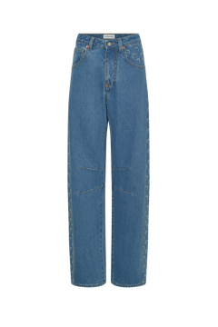 Light blue denim barrel jeans organic cotton