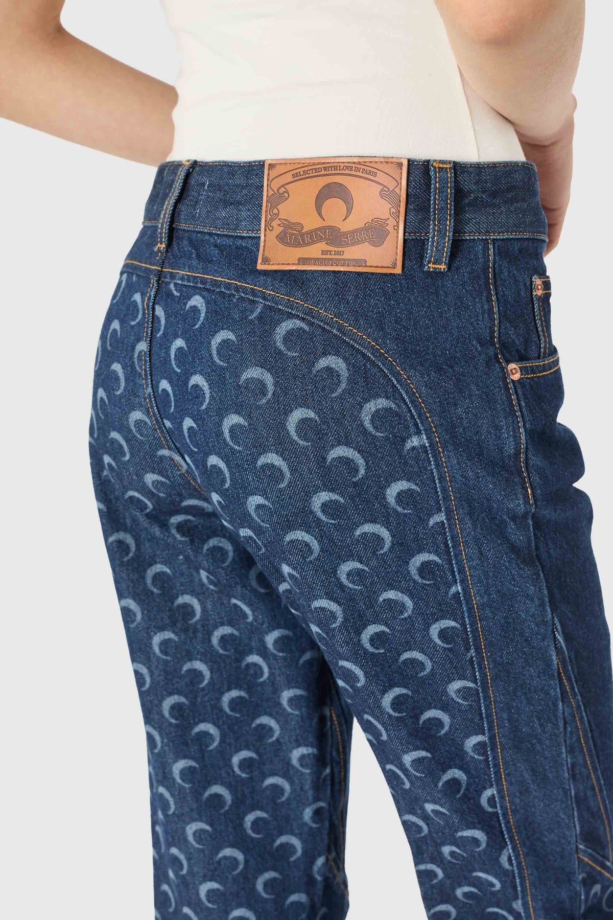 Midnight blue denim slim fit jeans