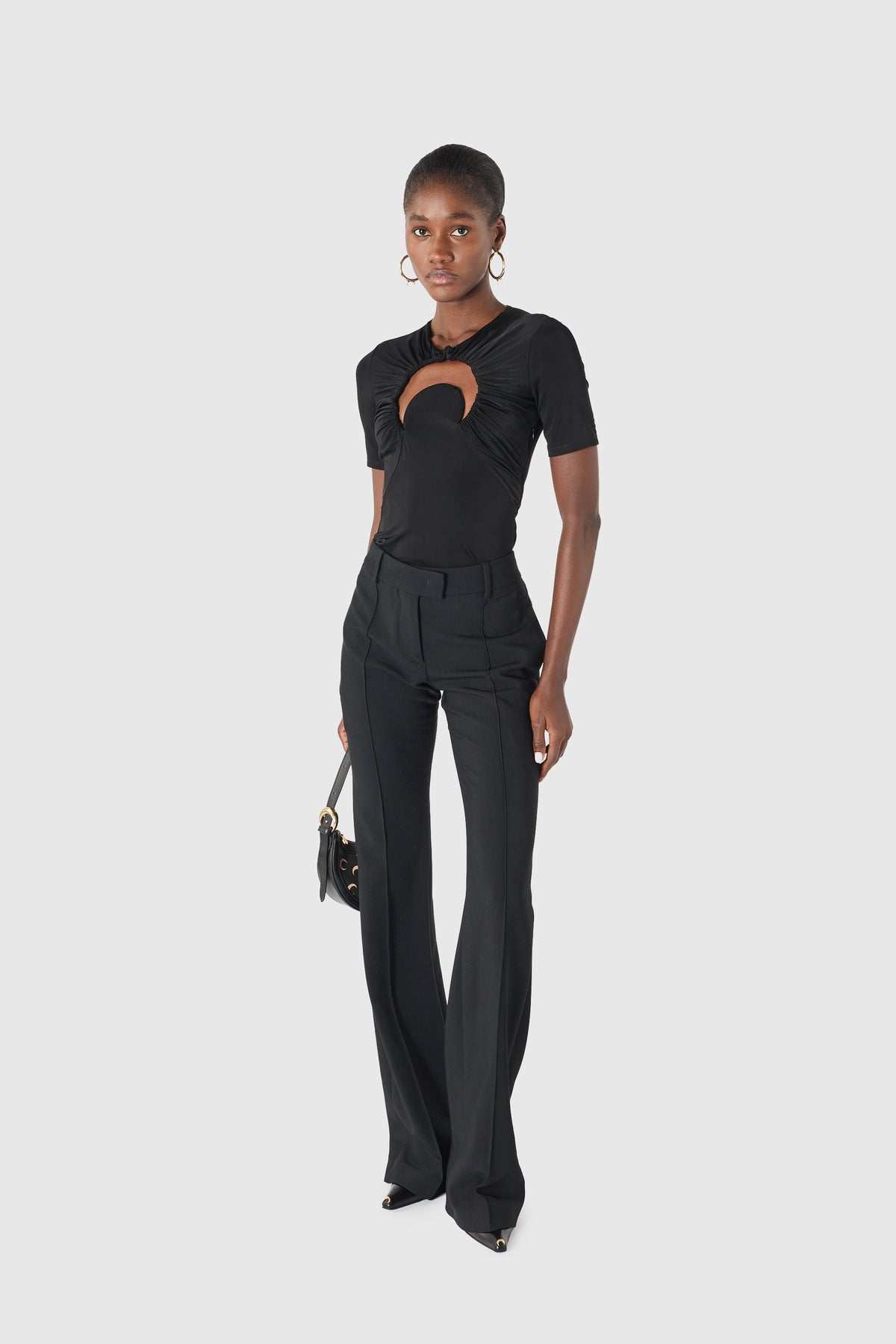 Tailored wool flare pants, image 7 of 9