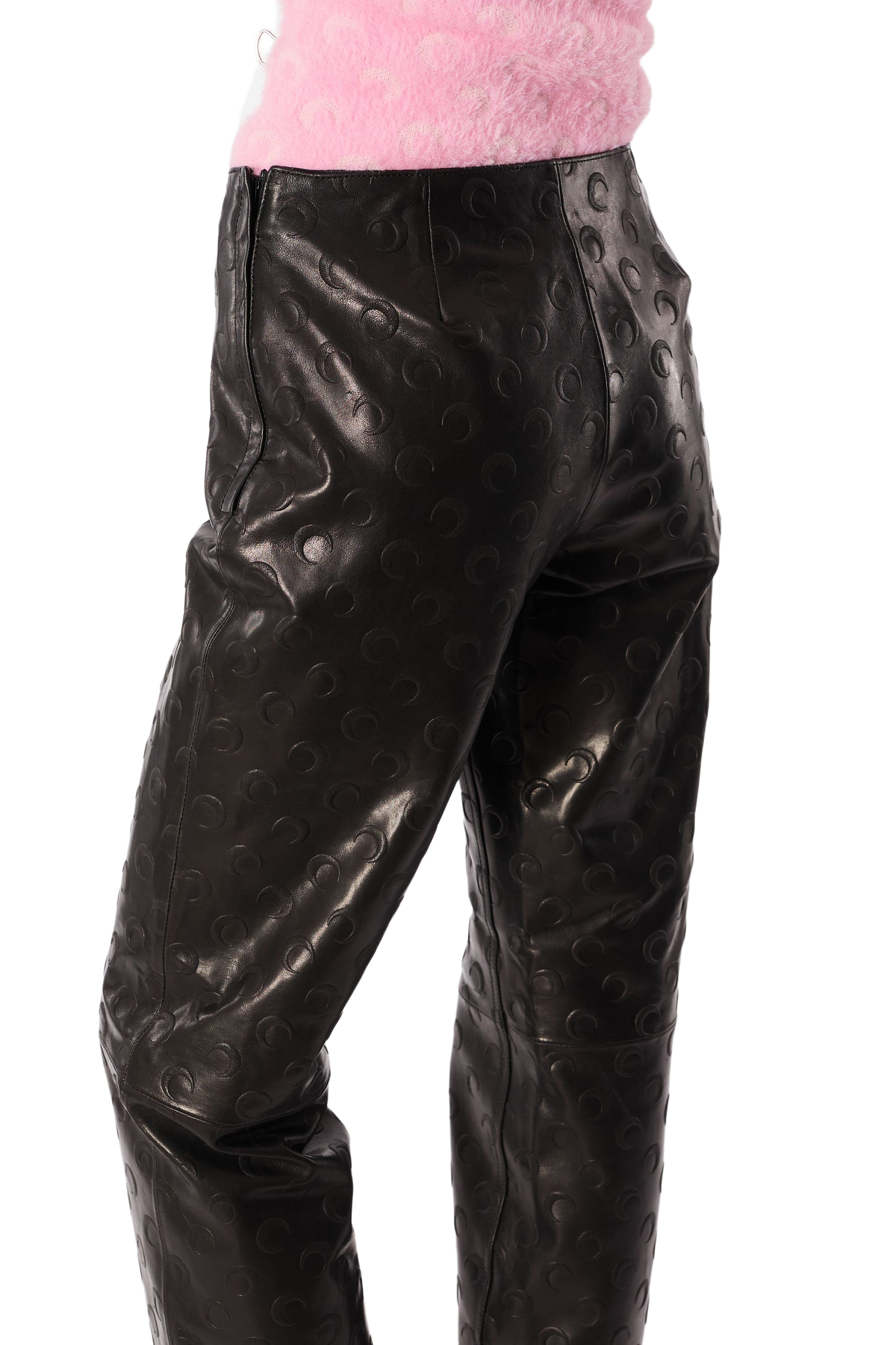 MOON EMBOSSED LEATHER TAILORED PANTS, image 12 of 13