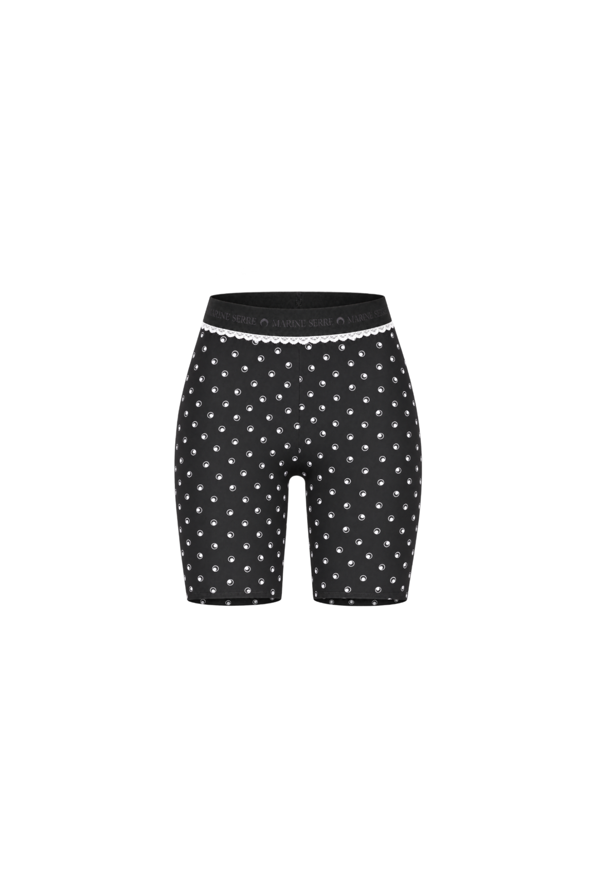 SHORT CYCLISTE EN JERSEY LUNE À POIS