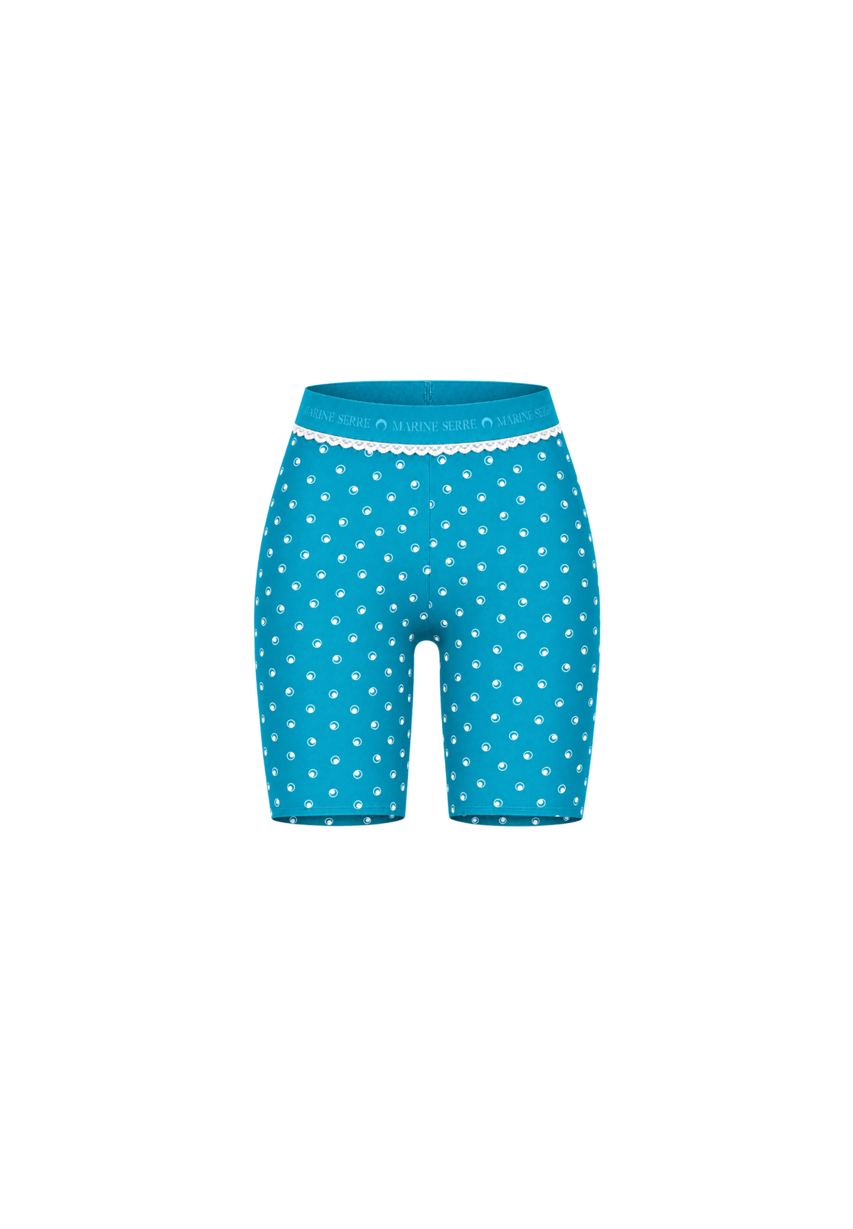 SHORT CYCLISTE EN JERSEY LUNE À POIS