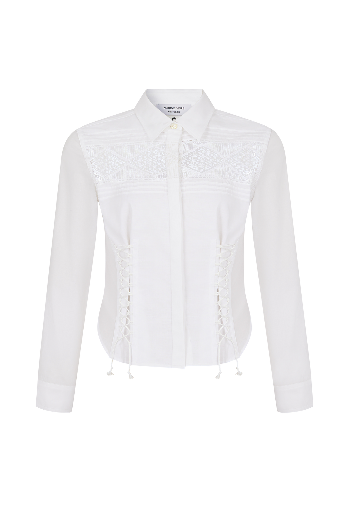 Upcycled Household Linen Corset Shirt