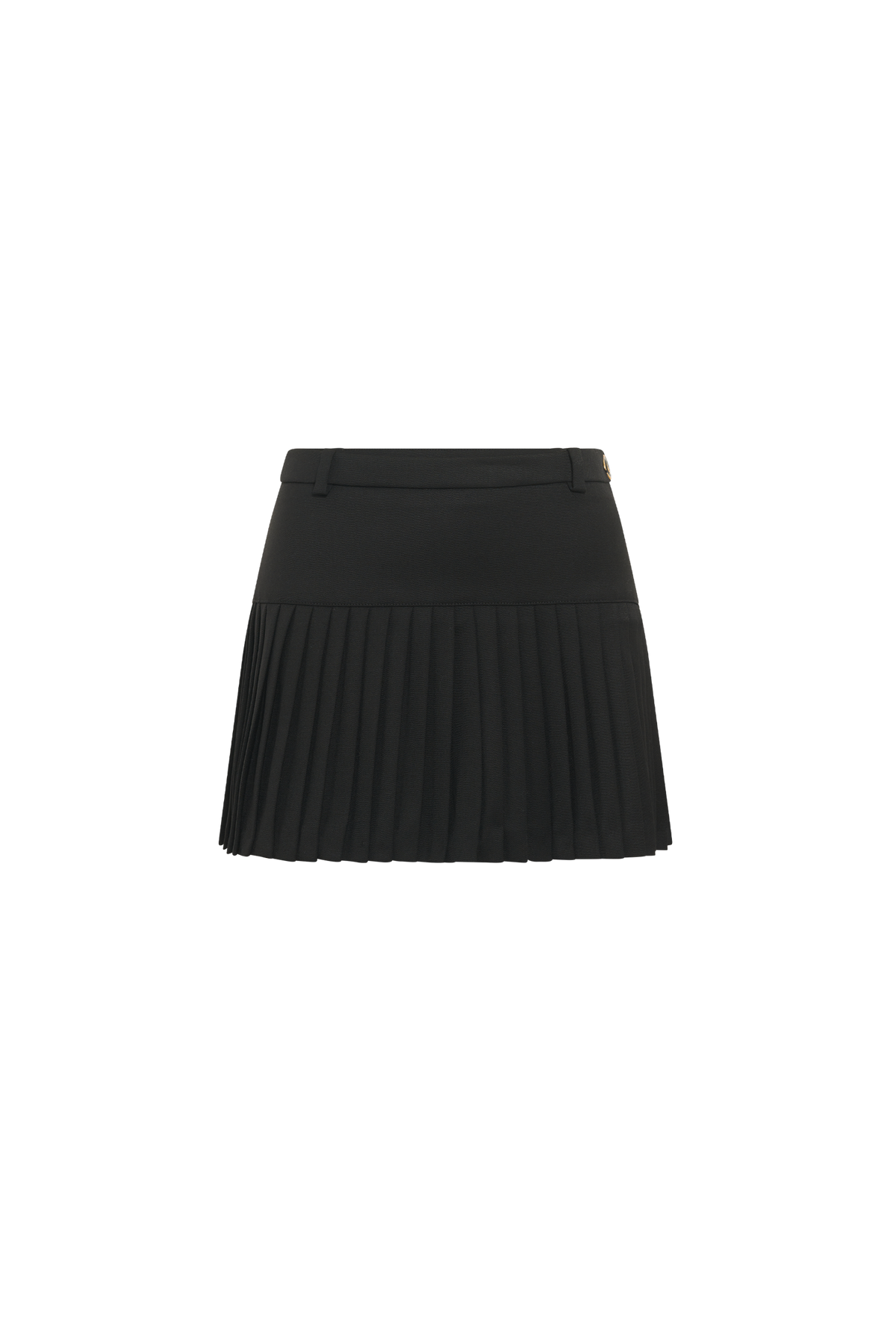 VIRGIN WOOL STRETCH TWILL MINI SKIRT