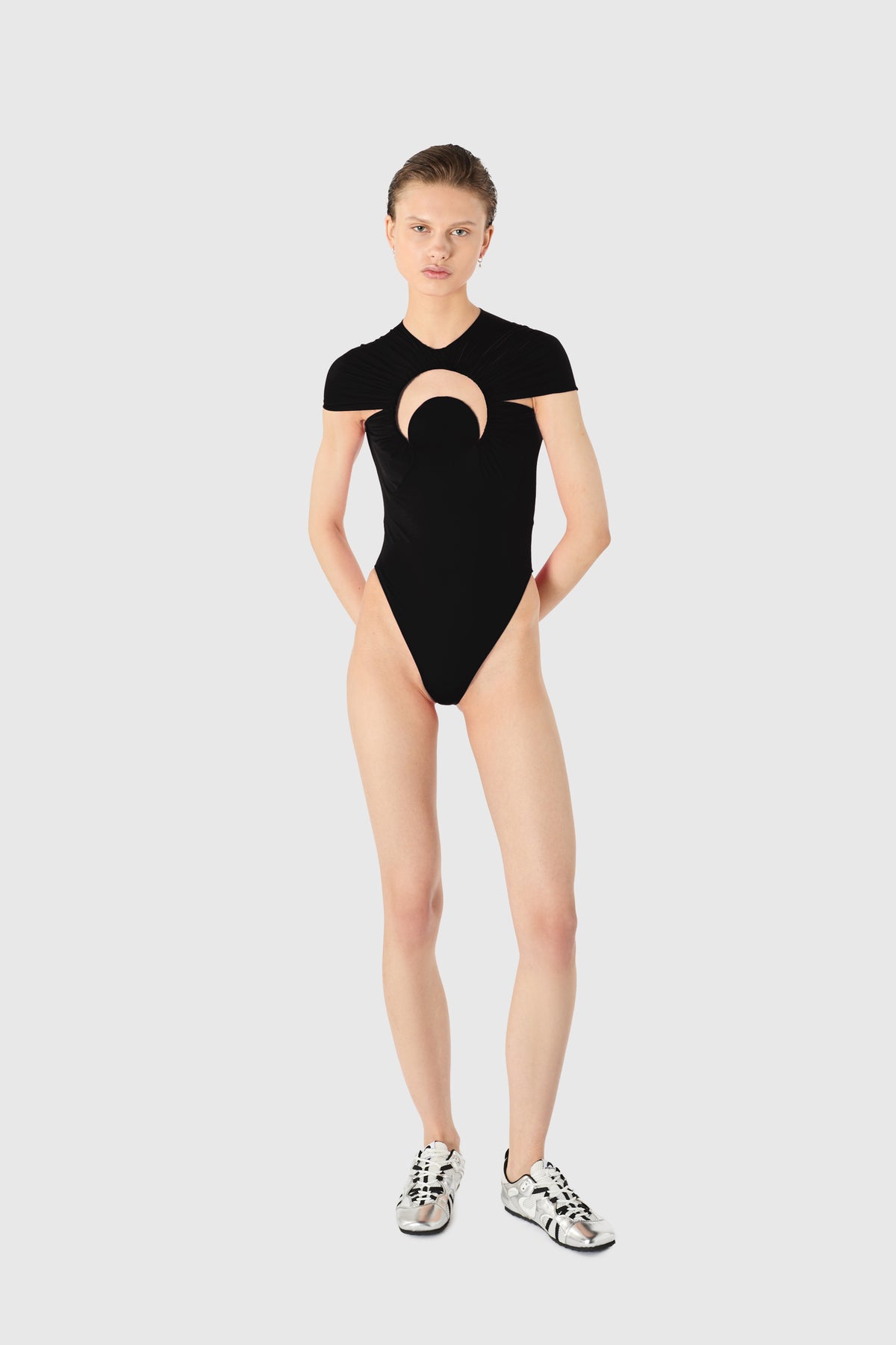 Moon gathered one piece swimwear, image 5 of 6
