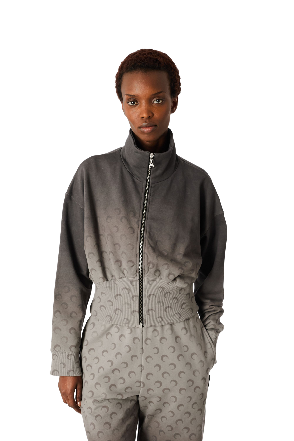 FADED MOON ZIPPED SWEATSHIRT