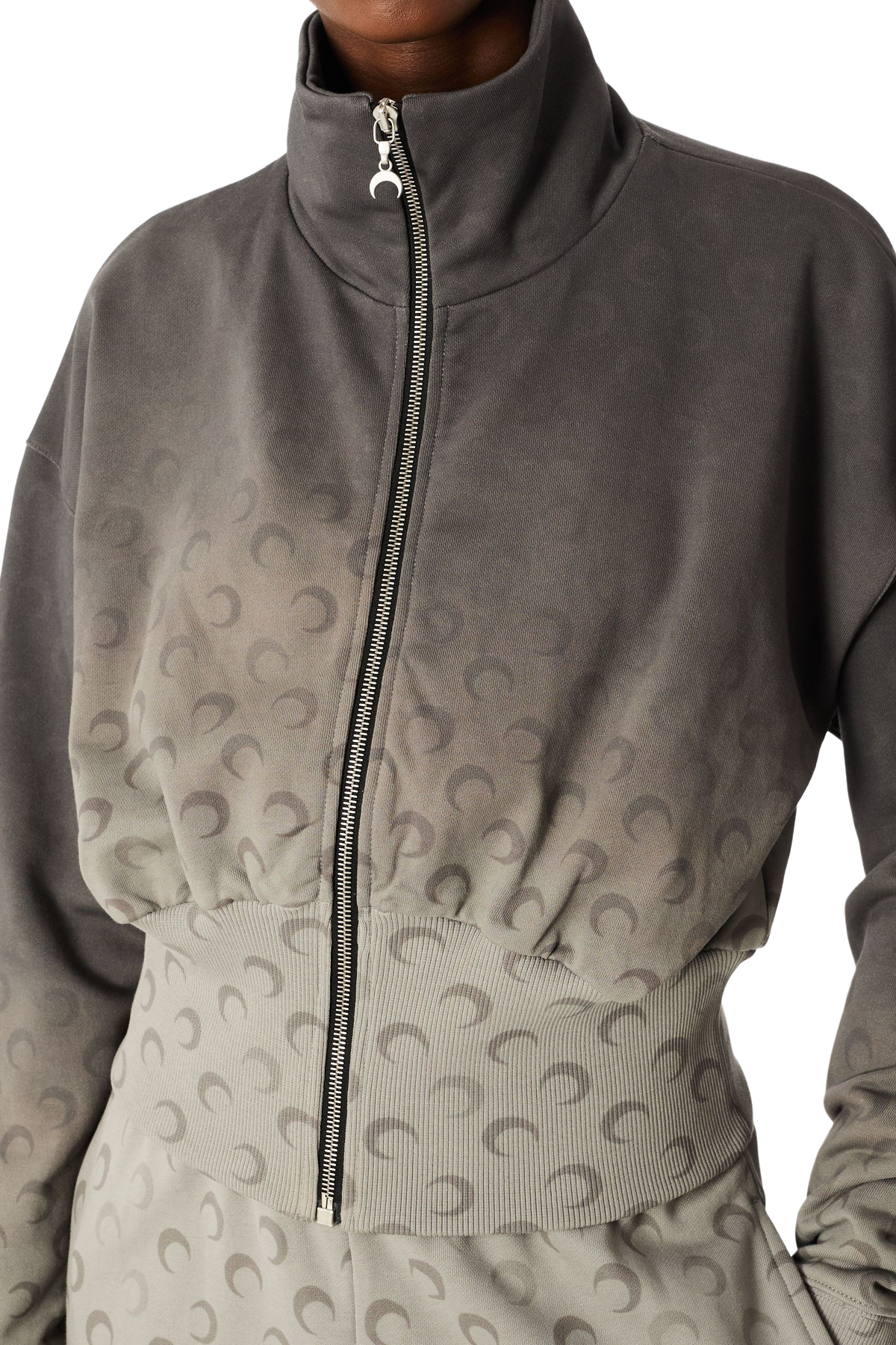 FADED MOON ZIPPED SWEATSHIRT